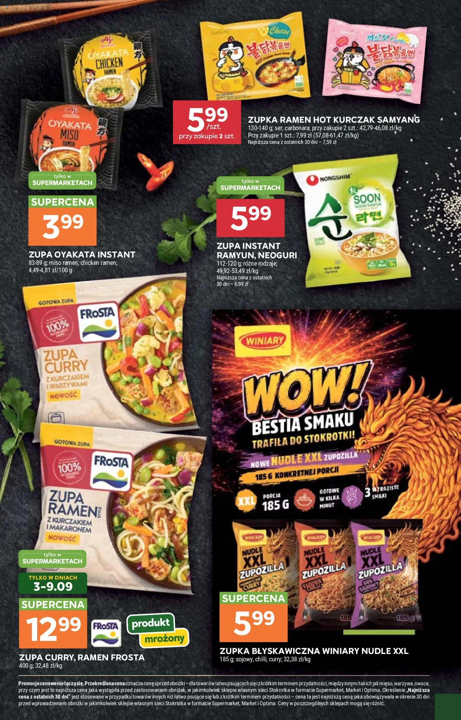 Stokrotka gazetka - Azja od Kuchni od 03.09.2026 | Strona: 4 | Produkty: Frosta, Curry, Kurczak, Zupa
