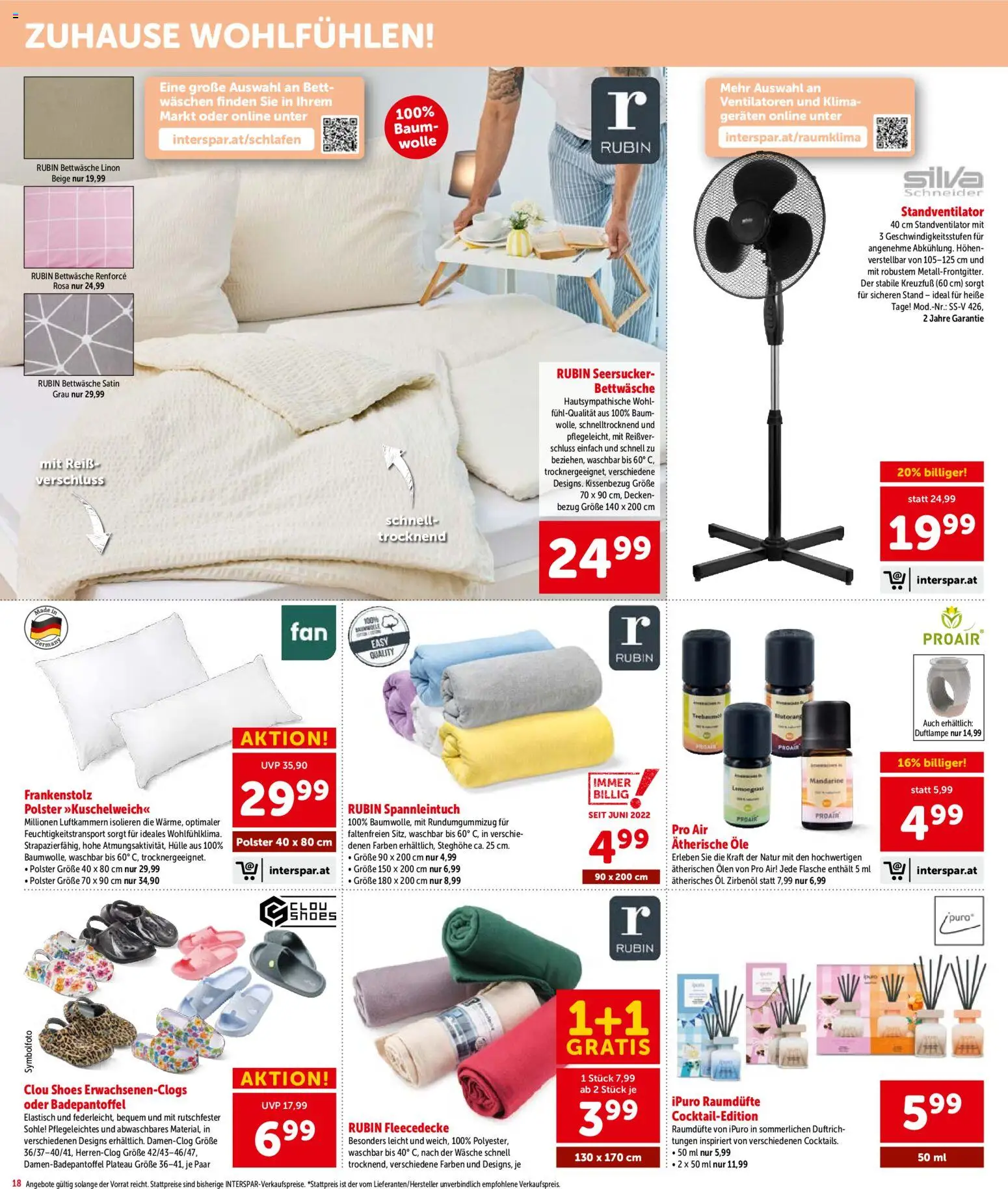Interspar Flugblatt - Niederösterreich gültig ab 16.07.2026 | Seite: 19 | Produkte: Hülle, Bett