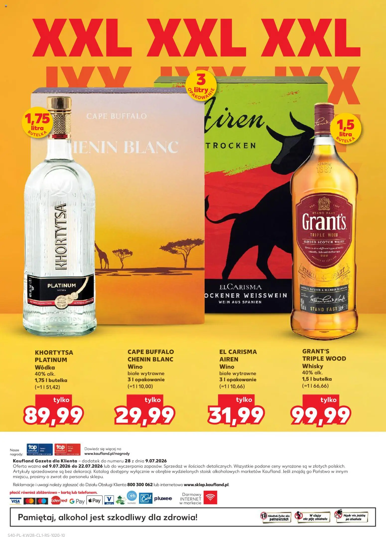 Kaufland Polsko leták - Barek od 09.07.2026 | Strana: 40 | Produkty: Whisky