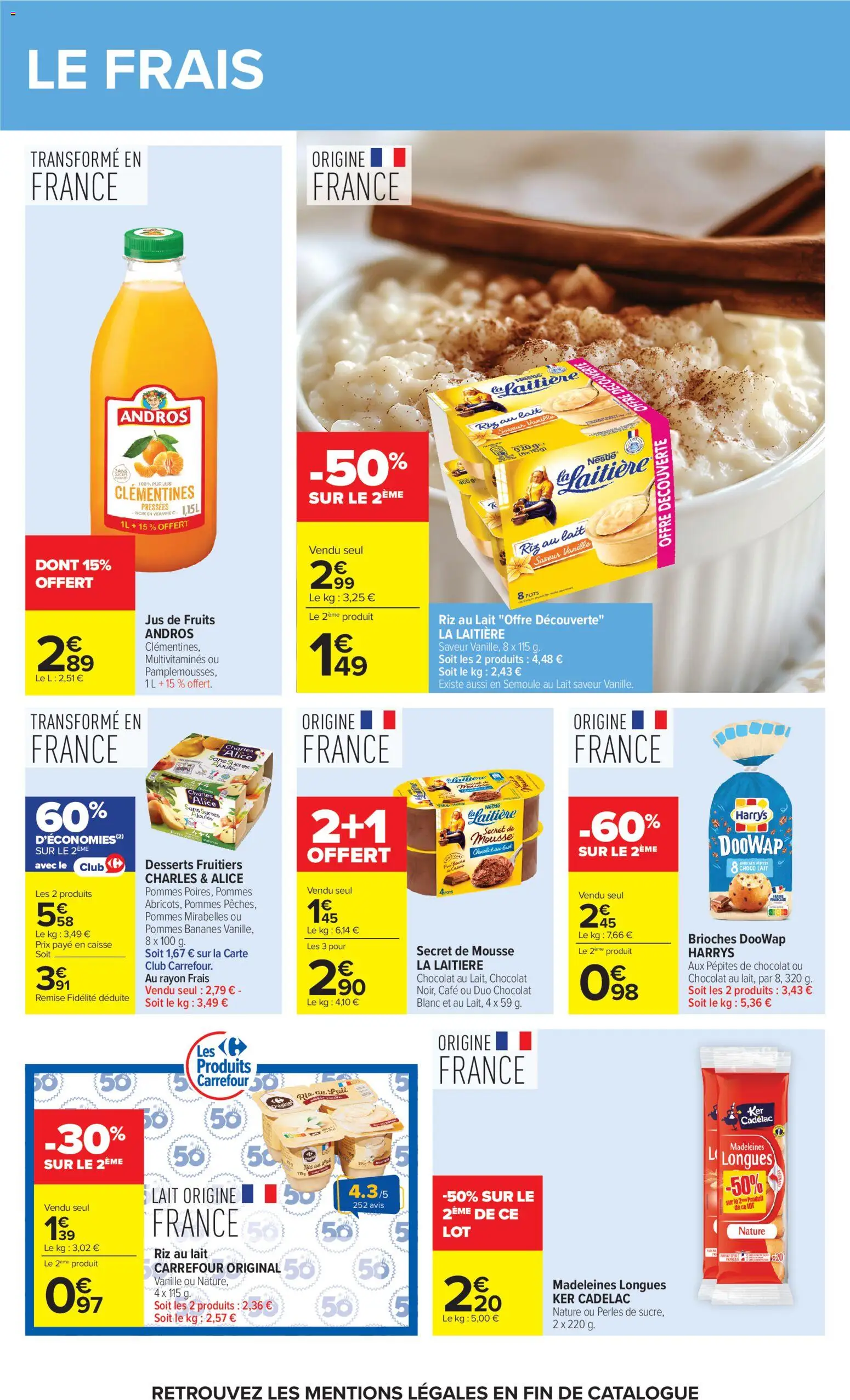 {H1} | Page: 29 | Produits: Pépites de chocolat, Semoule, Portes, Café