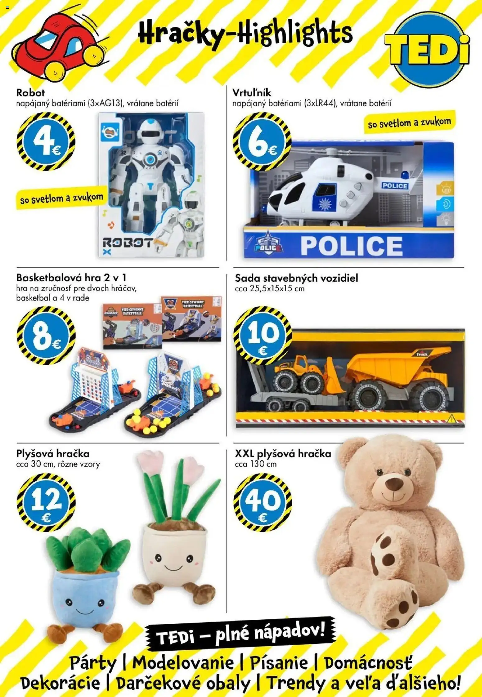 Nové TEDi akcie – leták je platný od 28.05.2026 | Strana: 6 | Produkty: Police, Robot, Hra