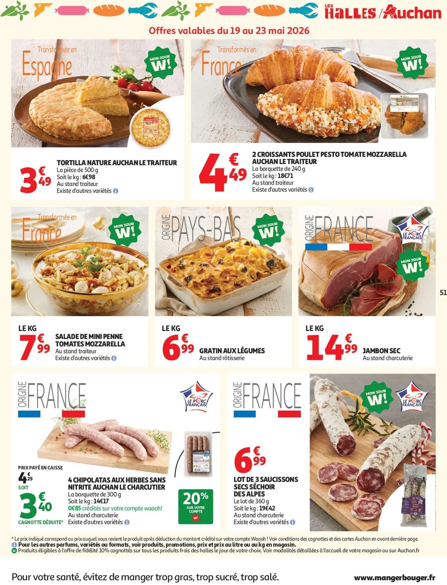 {H1} | Page: 52 | Produits: Salade, Séchoir, Mozzarella, Pesto