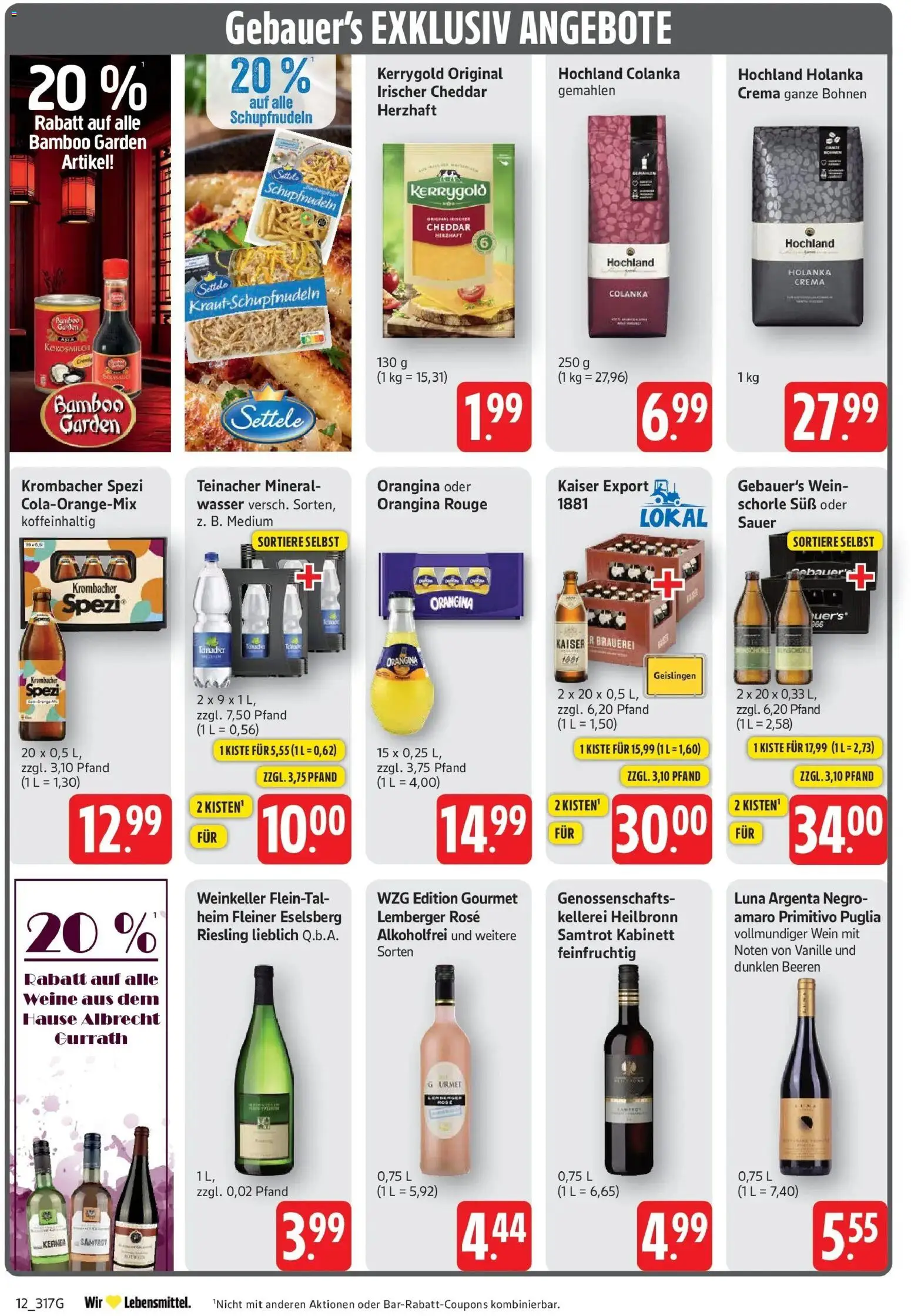 Edeka Prospekt Filderstadt-Bonlanden (ab 21.09.2026) » Angebote Online | Seite: 12 | Produkte: Rouge, Vanille, Kokosmilch, Krombacher