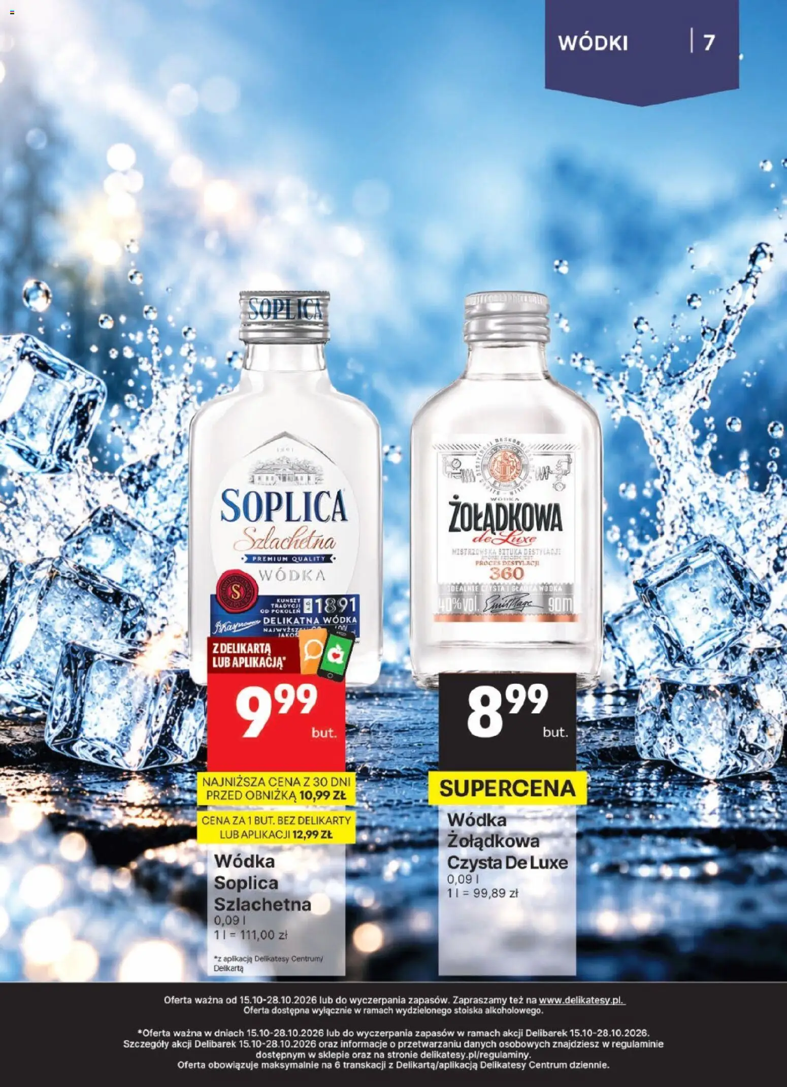 Delikatesy Centrum gazetka - DeliBarek od 15.10.2026 | Strona: 7 | Produkty: Soplica, Delikatesy, Wódka