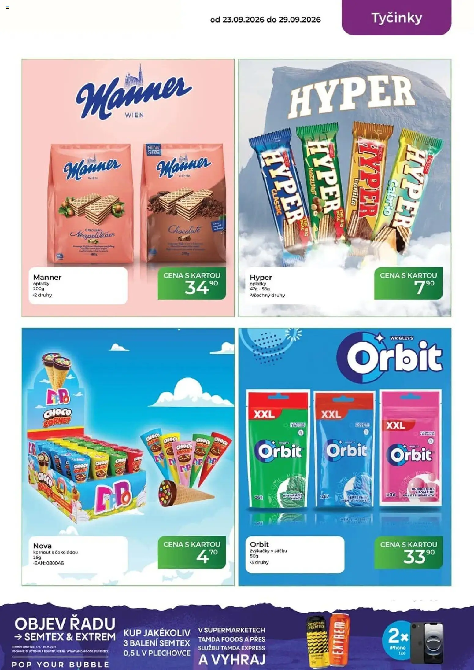 Tamda Foods leták od 23.09.2026 | Strana: 31 | Produkty: Tyčinky, Iphone, Semtex, Oplatky