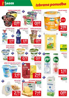 Jager katalog akcije – veljaven od 19.08.2026 | Stran: 5 | Izdelki: Trajno mleko, Gauda, Sir, Kisla smetana