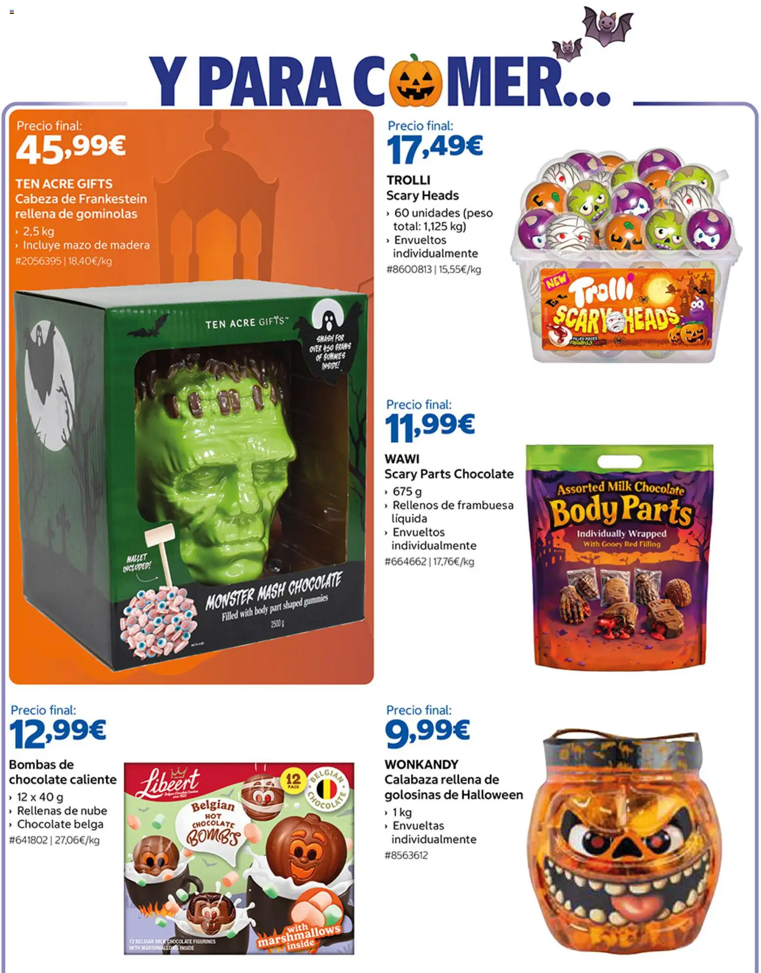 Costco Halloween │ válido desde el 30/09/2026 | Página: 3 | Productos: Chocolate caliente, Calabaza, Chocolate, Golosinas
