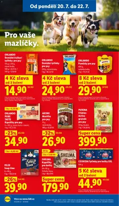 Náhled letáku Lidl leták od 20.07.2026 | Strana: 30 | Produkty: Shelma kapsičky, Purina, Granule, Kapsičky pro kočky