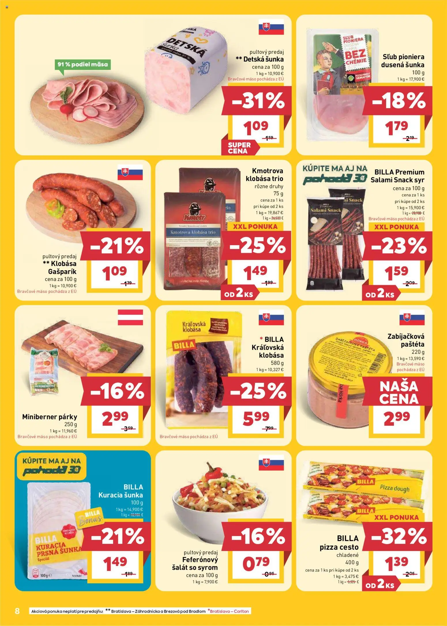 Nové Billa akcie – leták je platný od 24.06.2026 | Strana: 8