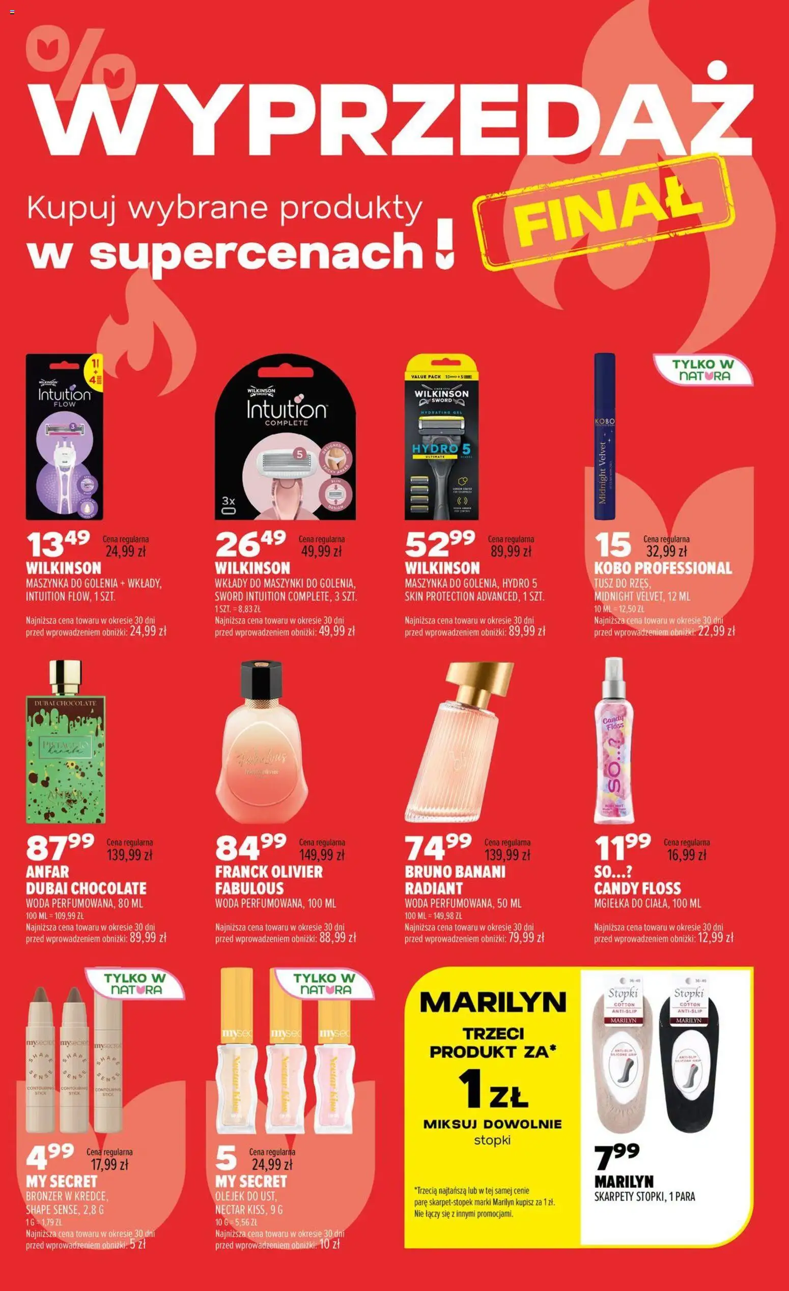 Drogerie Natura gazetka od 06.08.2026 | Strona: 2 | Produkty: Skarpety, Maszynka do golenia, Bronzer, Woda