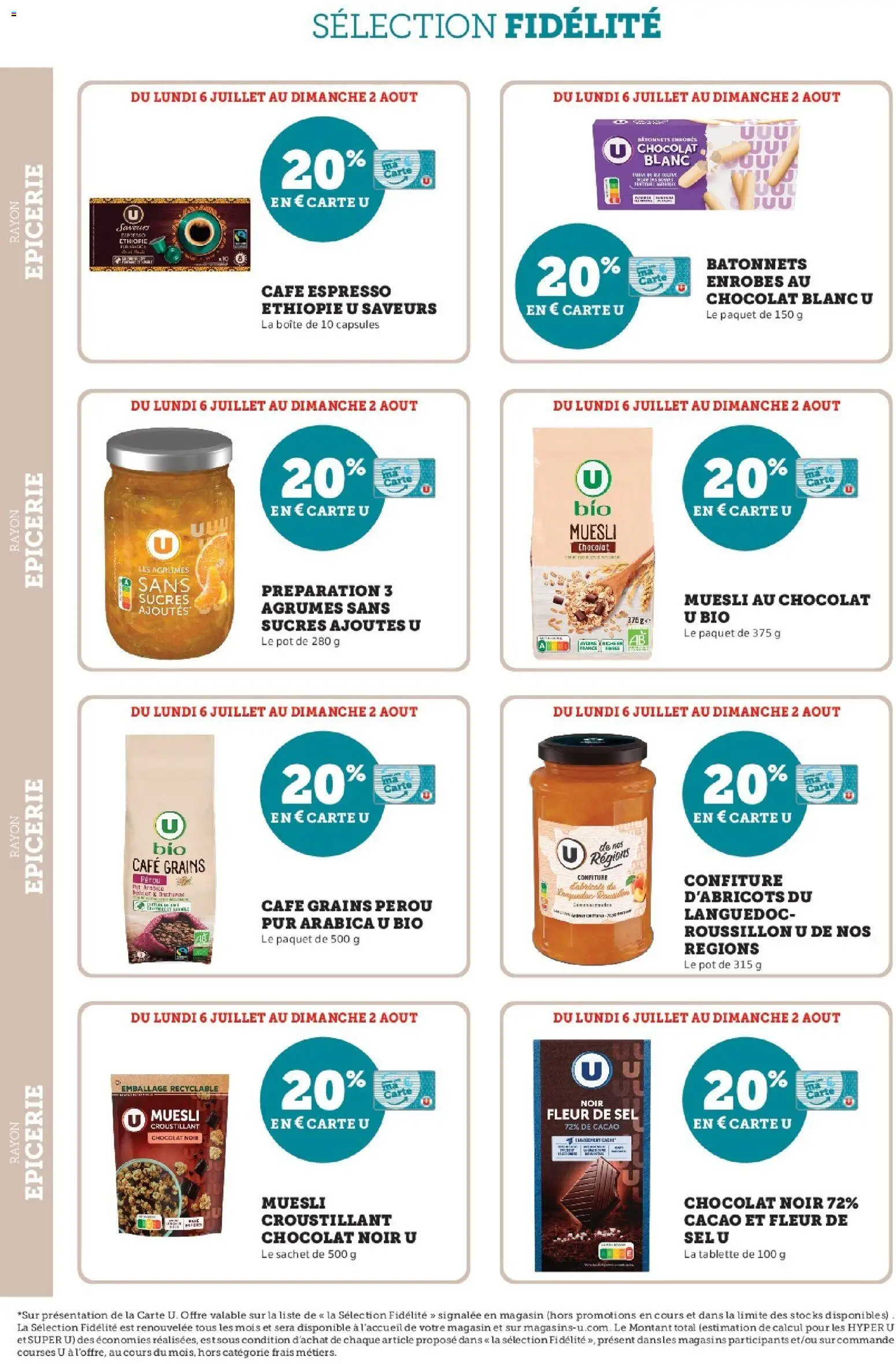 {H1} | Page: 16 | Produits: Tablette, Sel, Café, Chocolat