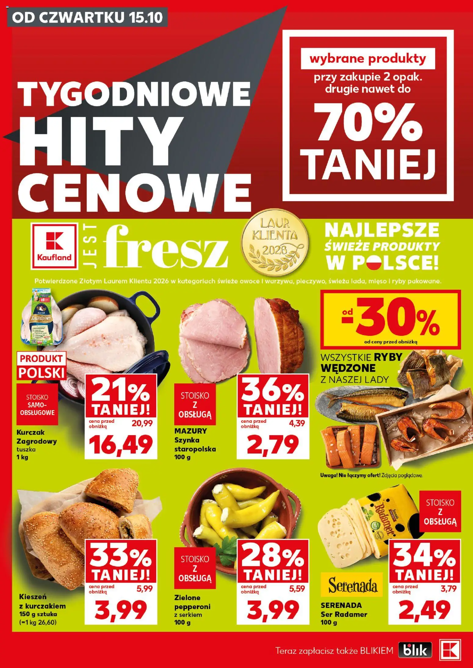 Kaufland Polsko leták - Mocny start od 19.10.2026 | Strana: 10 | Produkty: Ryby
