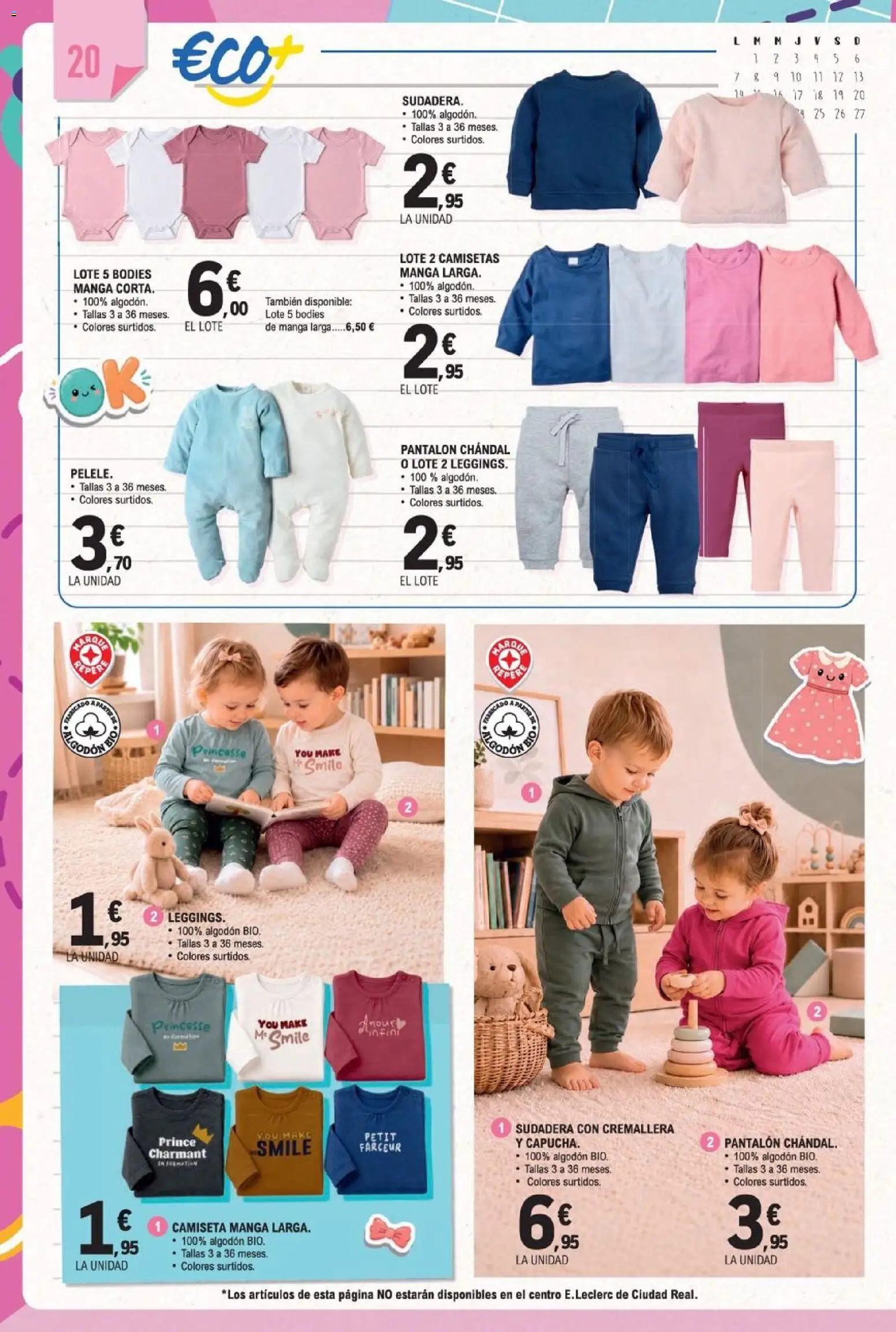 E.Leclerc Miranda de Ebro │ válido desde el 10/08/2026 | Página: 20 | Productos: Sudadera, Algodón