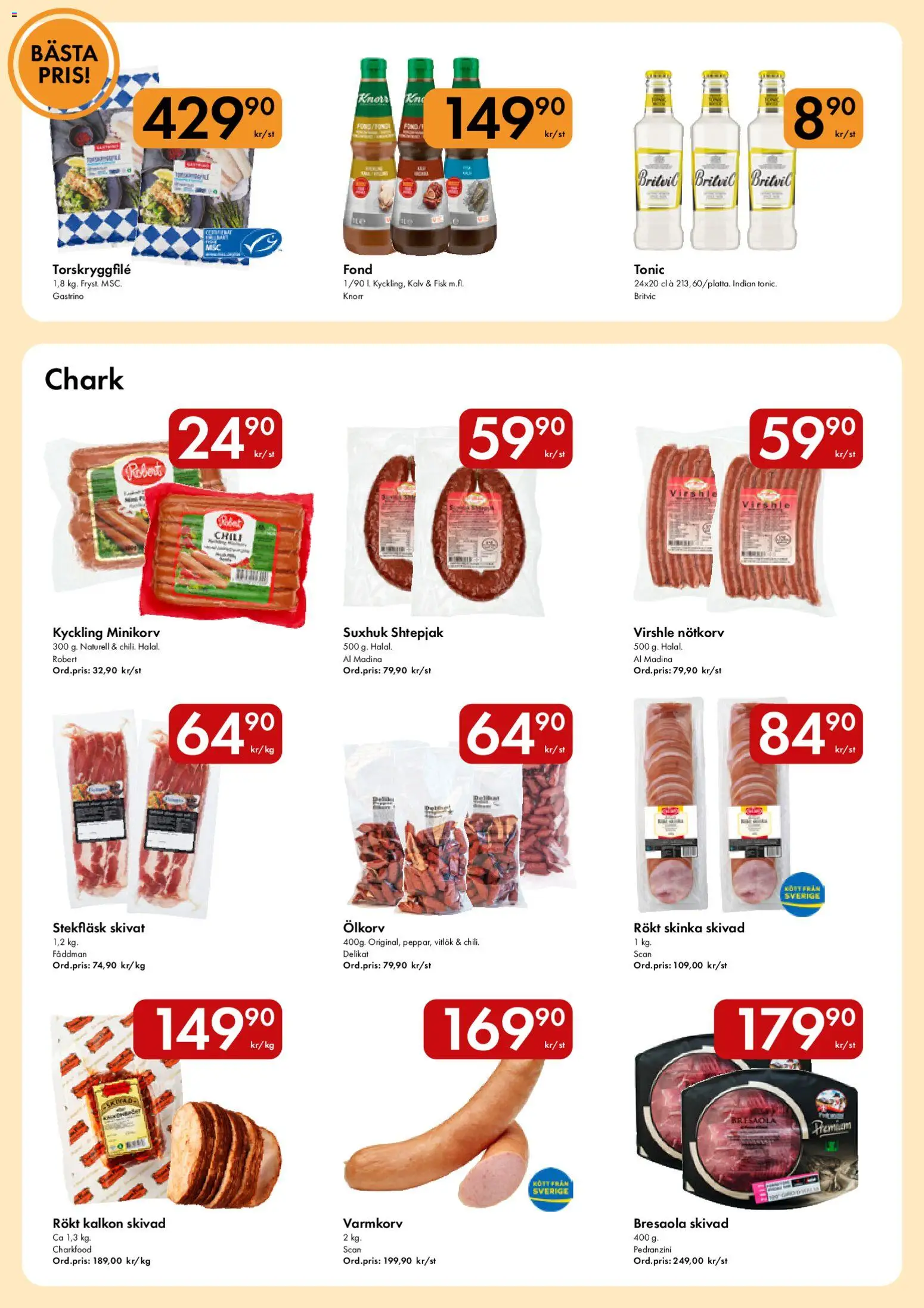 Snabbgross reklamblad aktuell från 09.03.2026 | Sida: 6 | Produkter: Varmkorv, Fond, Chili, Vitlök