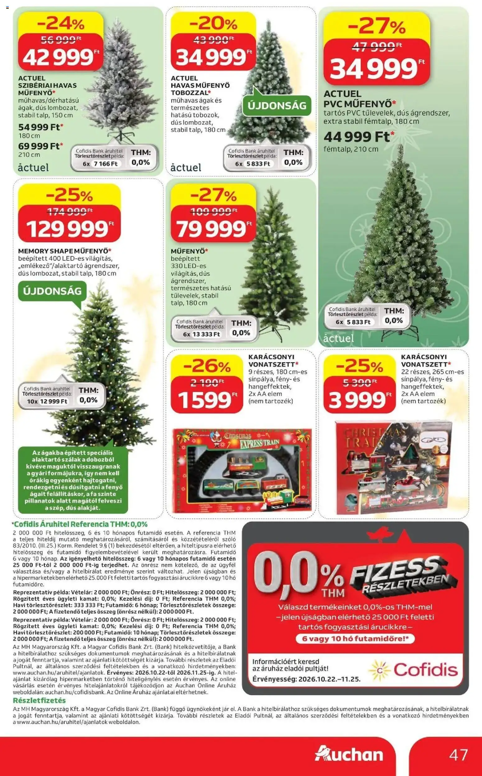Auchan Karácsonyi ajánlataink Kecskemét - 2026.10.22. -tól/töl > akció, lapozható szórólap 🛍️ | Oldal: 47 | Termékek: Szőlő, Jar, FA, Elem
