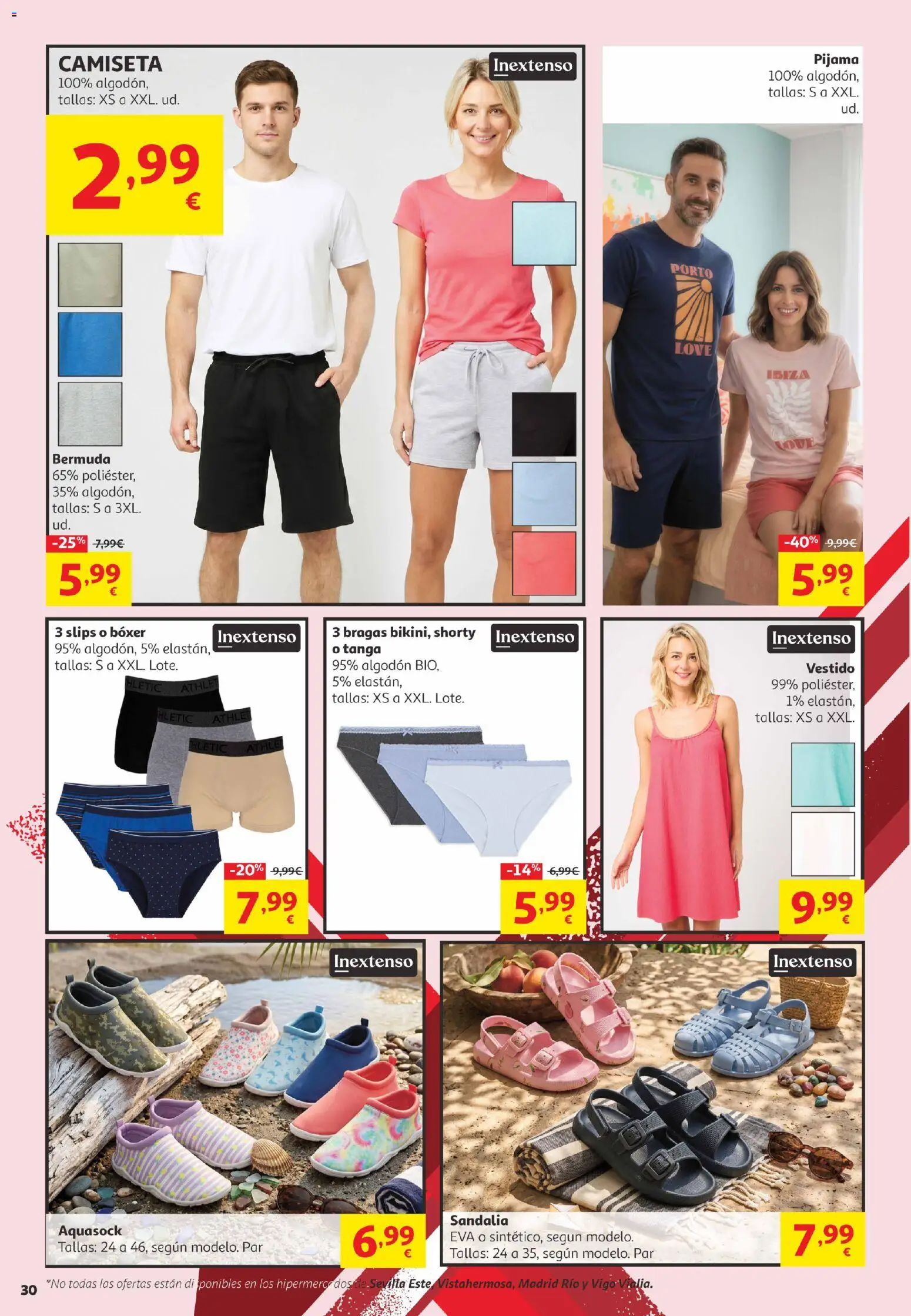 Alcampo Canarias │ válido desde el 02.06.2026 | Página: 30 | Productos: Bragas, Pijama