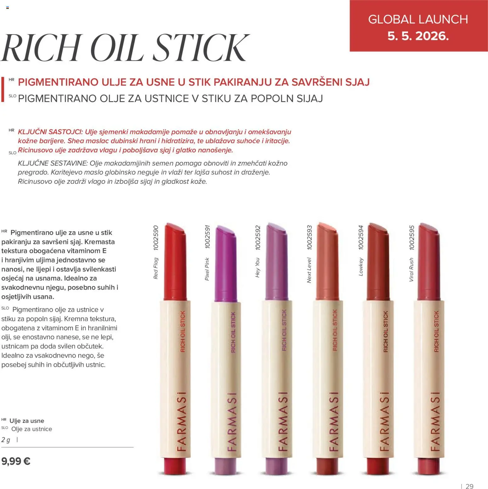 Farmasi katalog | vrijedi od 01.05.2026 | Stranica: 29 | Proizvodi: Maslac, Ulje