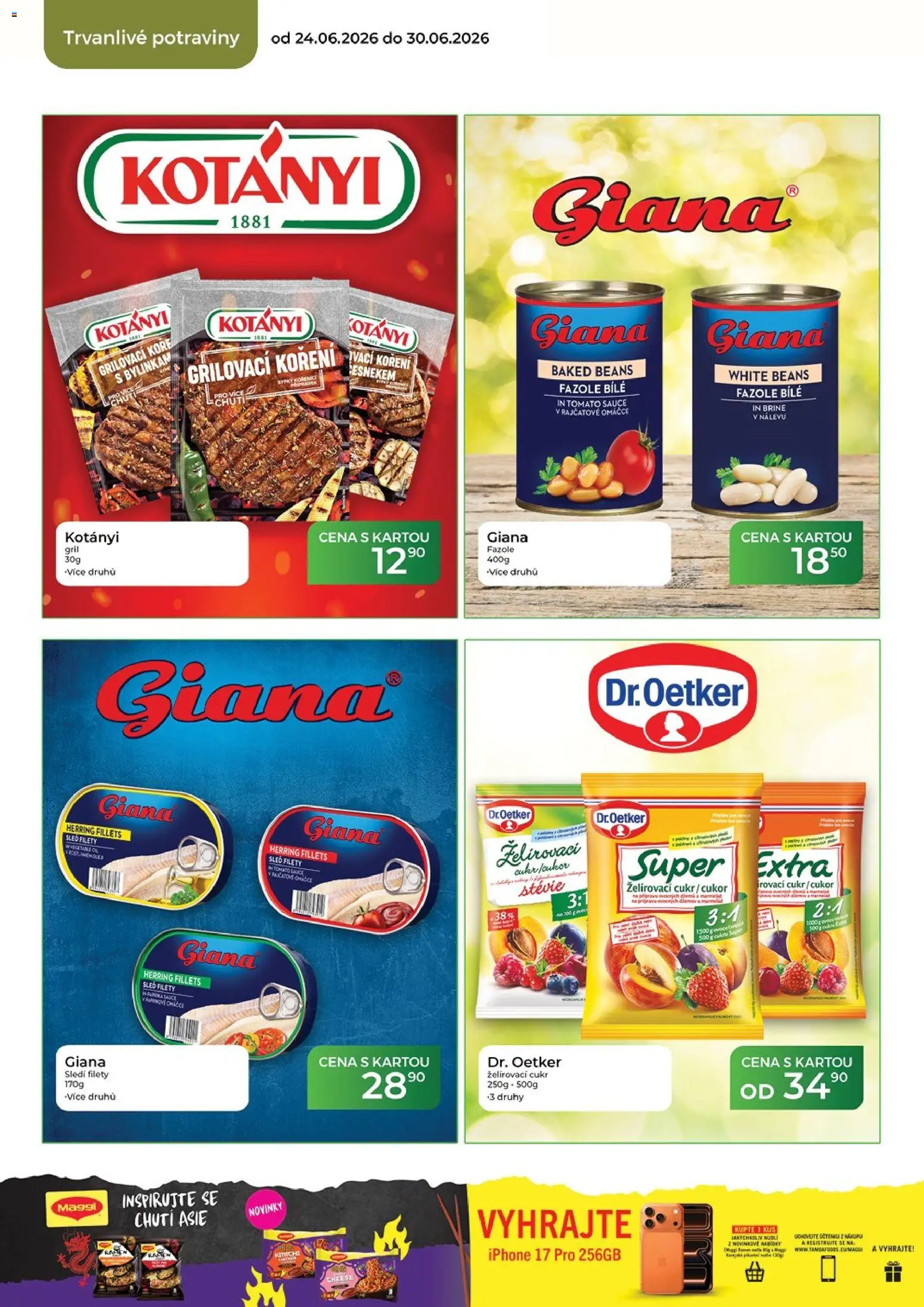 Tamda Foods leták od 24.06.2026 | Strana: 42 | Produkty: Želírovací cukr, Gril, Cukr, Fazole