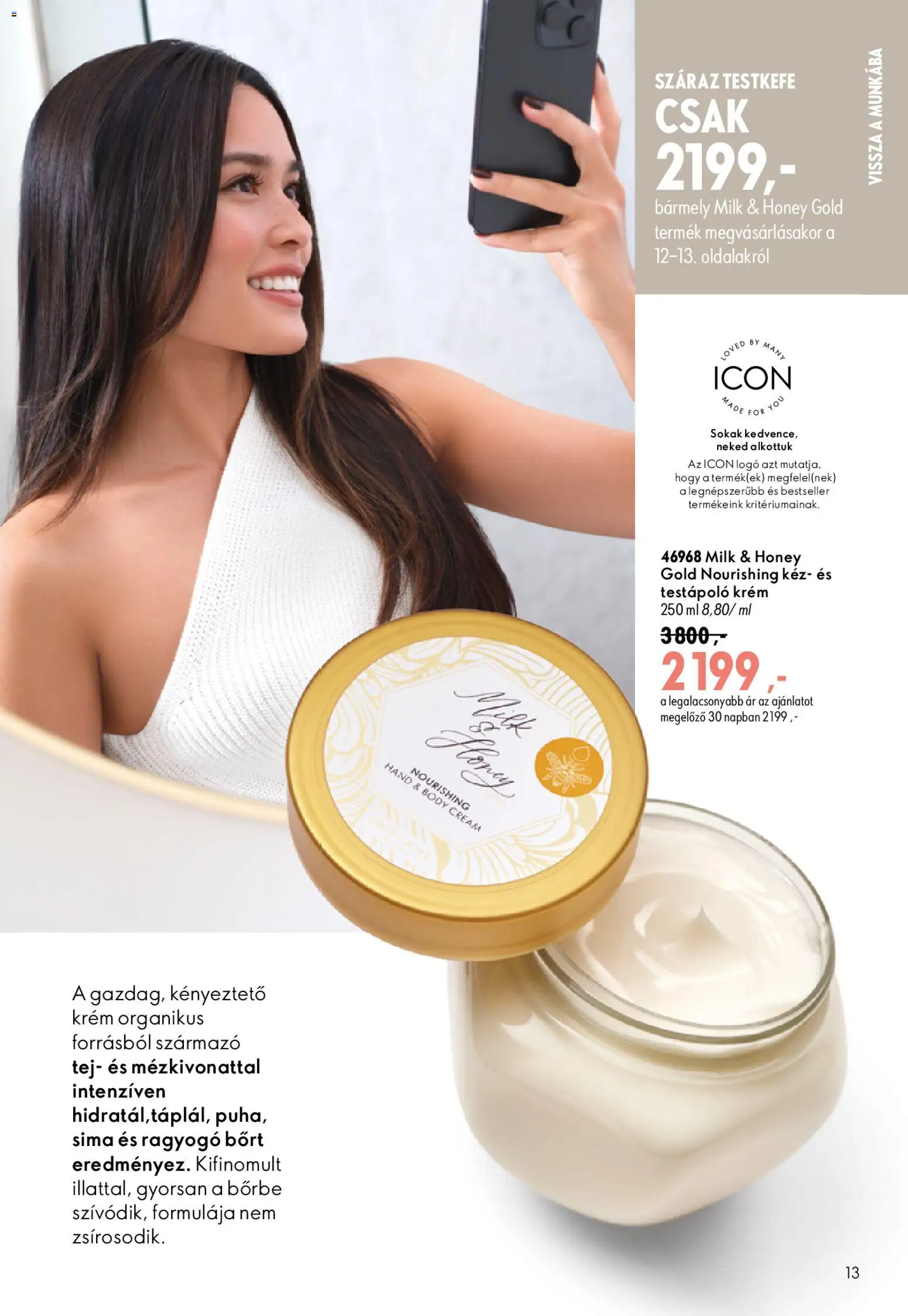 Oriflame akciós ujság - amely érvényes a következő dátumtól: 2026.08.19. | Oldal: 13 | Termékek: Body, Tej, Testápoló