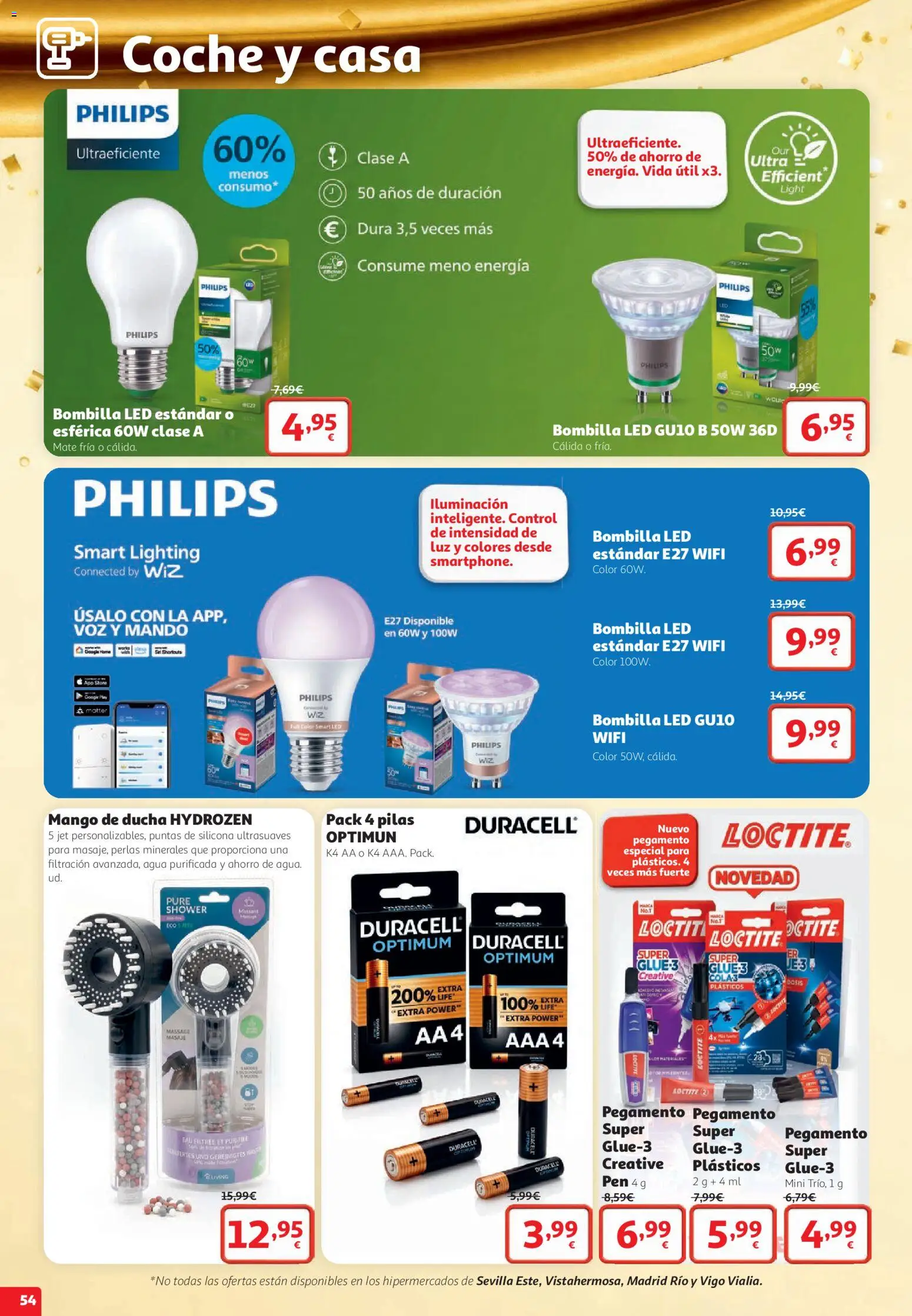 Alcampo folleto Almería │ válido desde el 22/10/2026 | Página: 54 | Productos: Bombilla, Mango, Iluminación, Agua