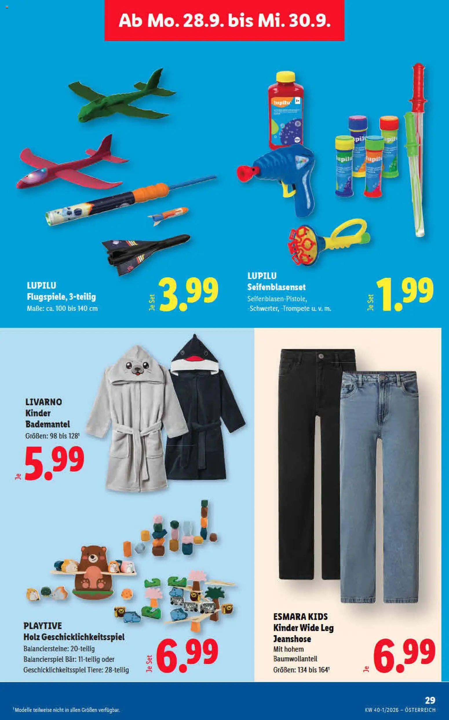 Lidl - Flugblatt gültig ab 24.09.2026 | Seite: 36 | Produkte: Bademantel, Jeans