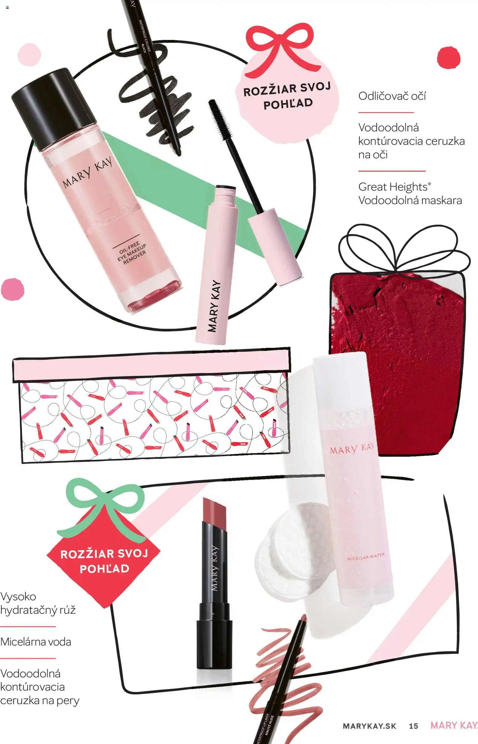 Nové Mary Kay akcie – leták je platný od 30.09.2026 | Strana: 15 | Produkty: Ceruzka na oči, Ceruzka, Odličovač, Odličovač očí
