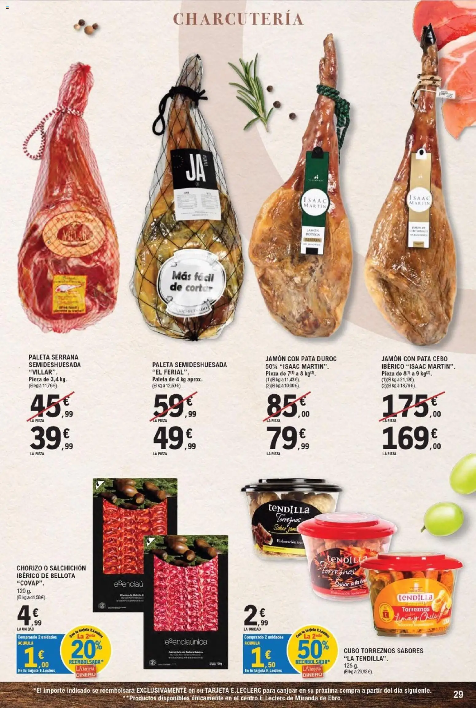 E.Leclerc - Miranda de Ebro │ válido desde el 16/09/2026 | Página: 29 | Productos: Jamón