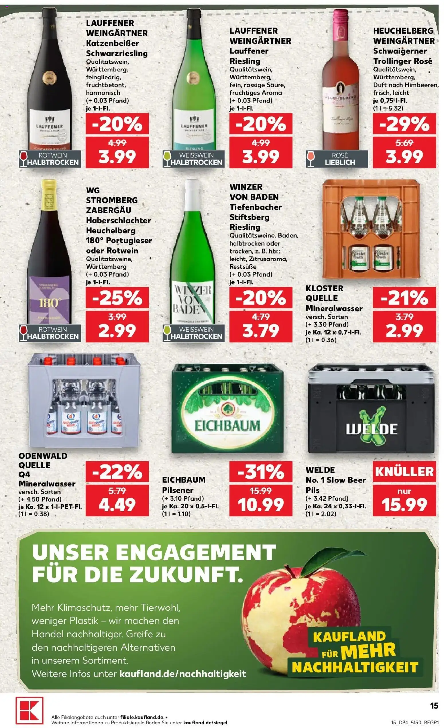 Prospekt Kaufland ab 17.08.2026 » Angebote Online zum Blättern | Seite: 26 | Produkte: Weißwein, Pils, Duft, Mineralwasser