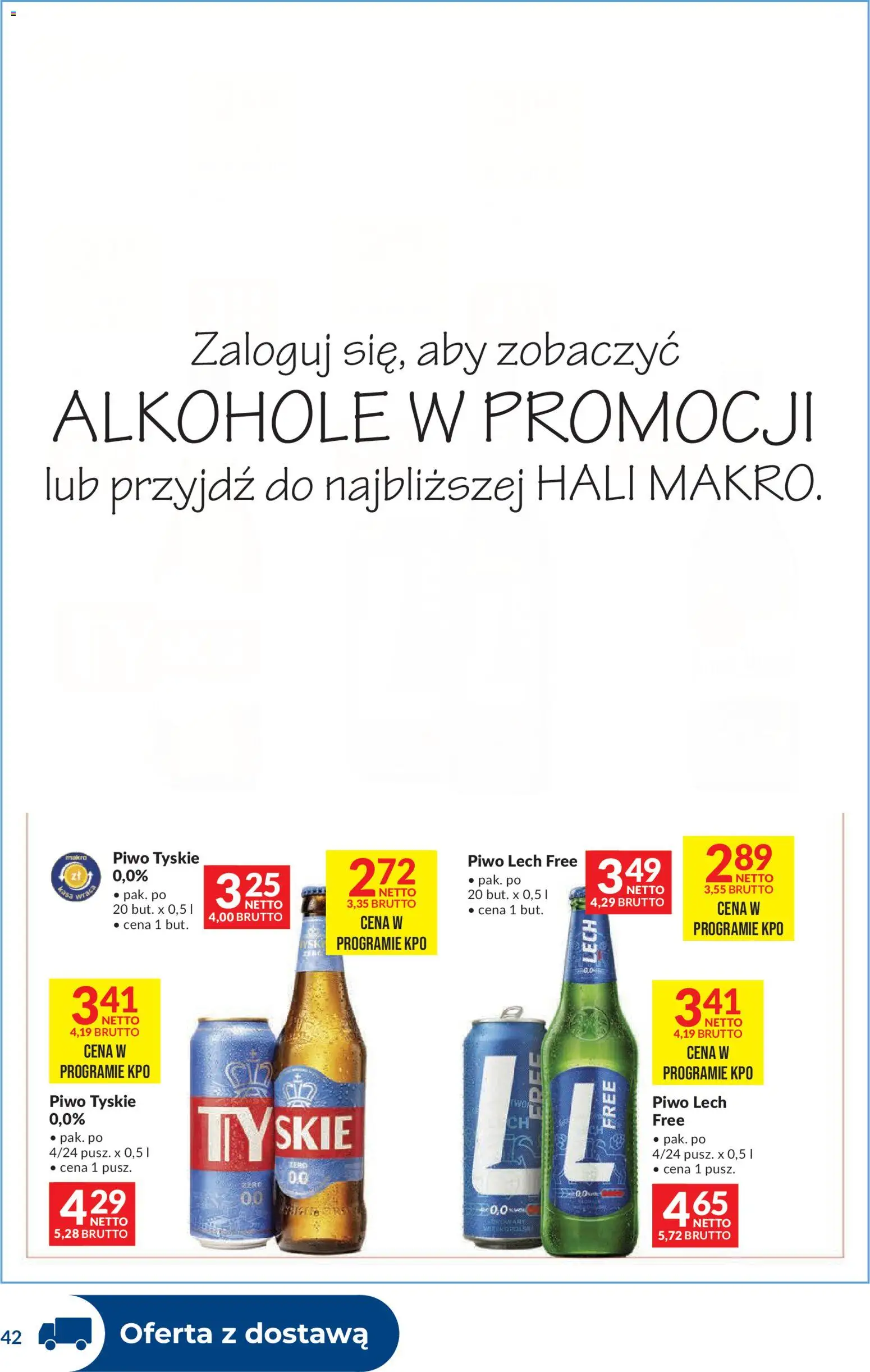 Makro gazetka - Dystrybucja do sklepów od 04.08.2026 | Strona: 42 | Produkty: Tyskie, Piwo