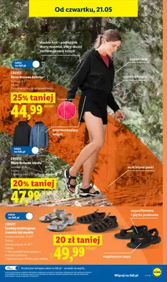 Pogląd oferty "CRIVIT Sandały trekkingowe damskie lub męskie, rozmiary damskie: 37-41**, 2 wzory, rozmiary męskie: 41-46**, 2 wzory, ** Nie wszystkie wzory dostępne w każdym rozmiarze." - ważna od 18.05.2026 | Strona: 27 | Produkty: Sandały