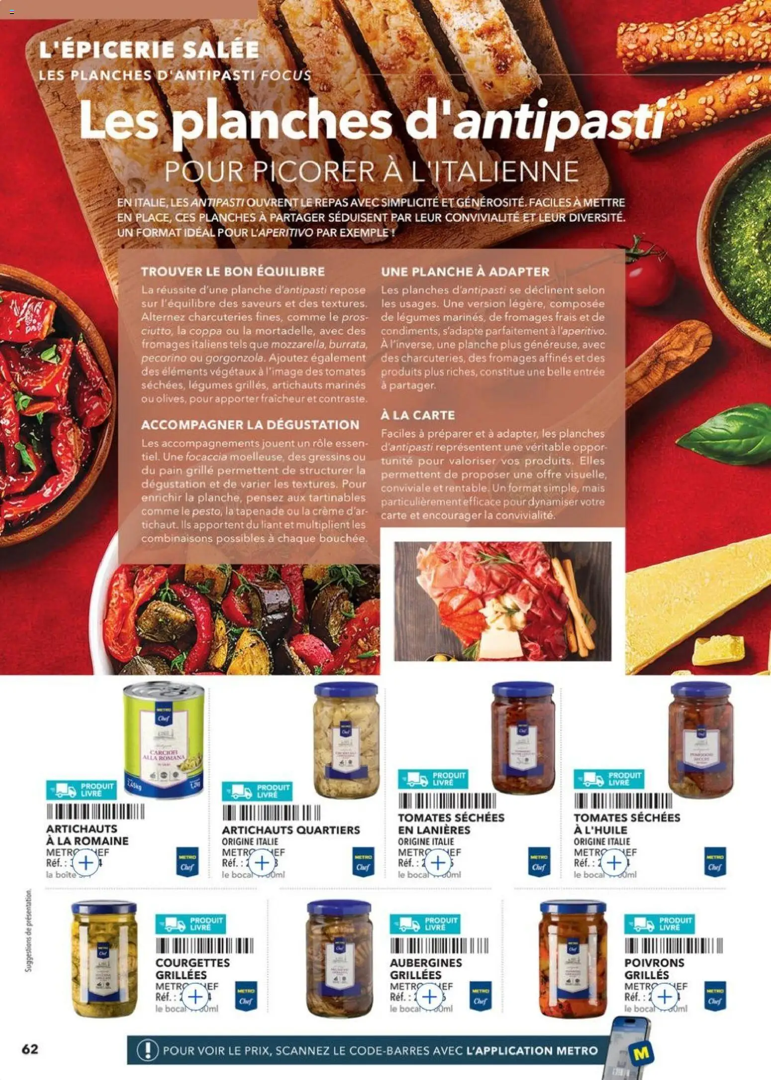 {H1} | Page: 62 | Produits: Mais, Pain, Livre, Crème