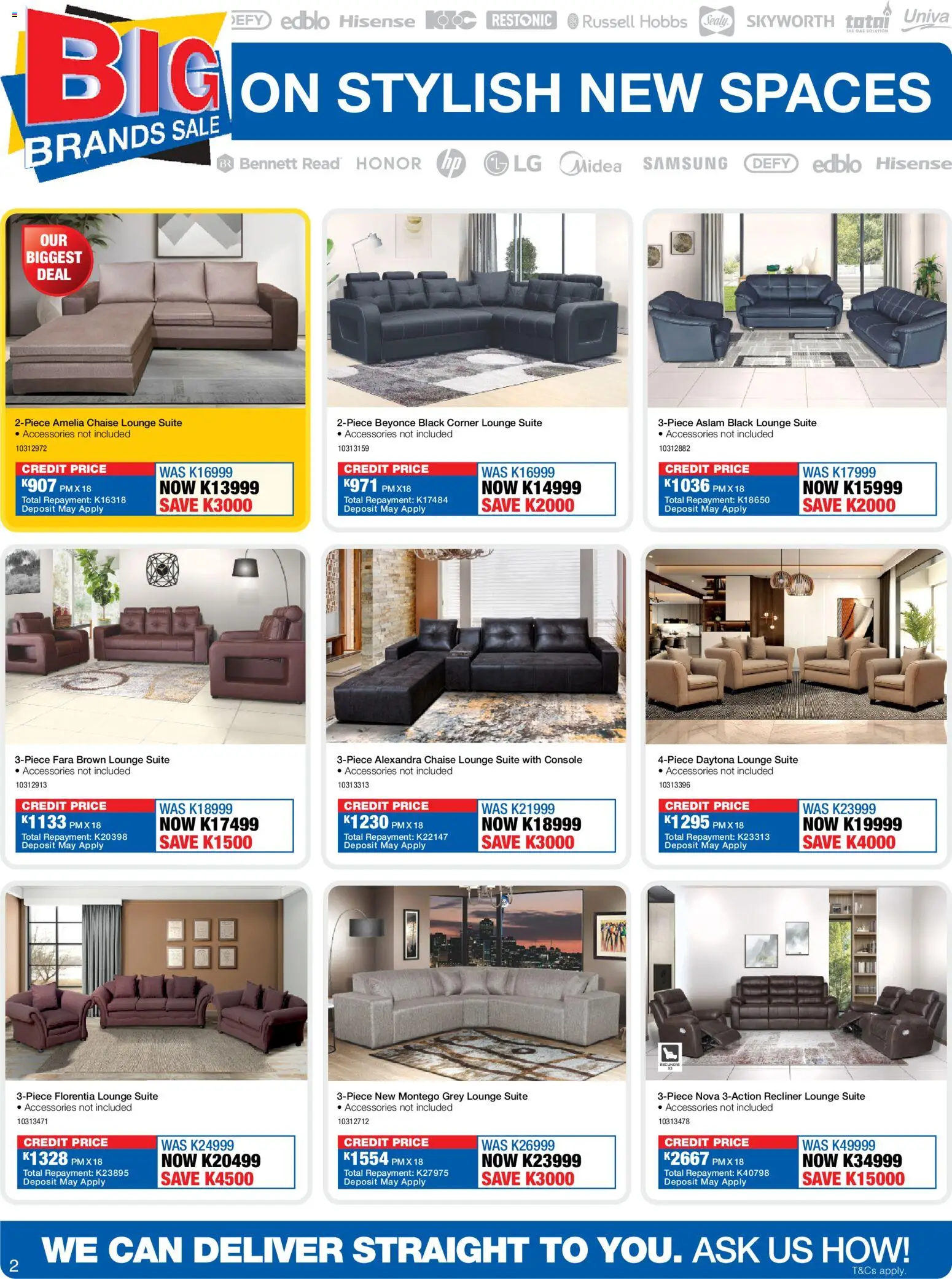 New OK Furniture catalogue – valid from 13.04.2026 | Page: 2 | Products: Lounge suite, Chaise