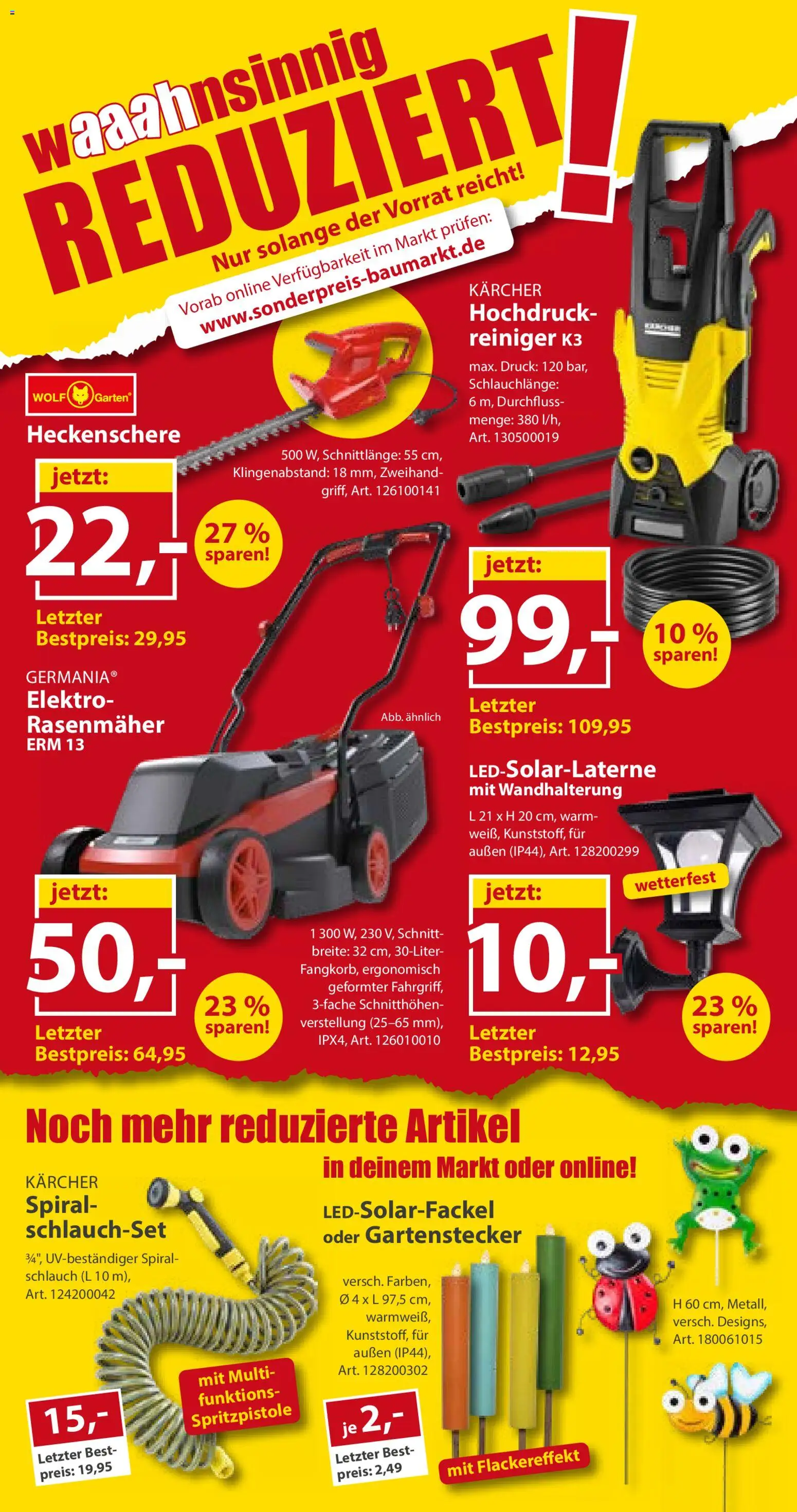Sonderpreis Baumarkt Prospekt – gültig ab 18.07.2026 | Seite: 8 | Produkte: Rasenmäher