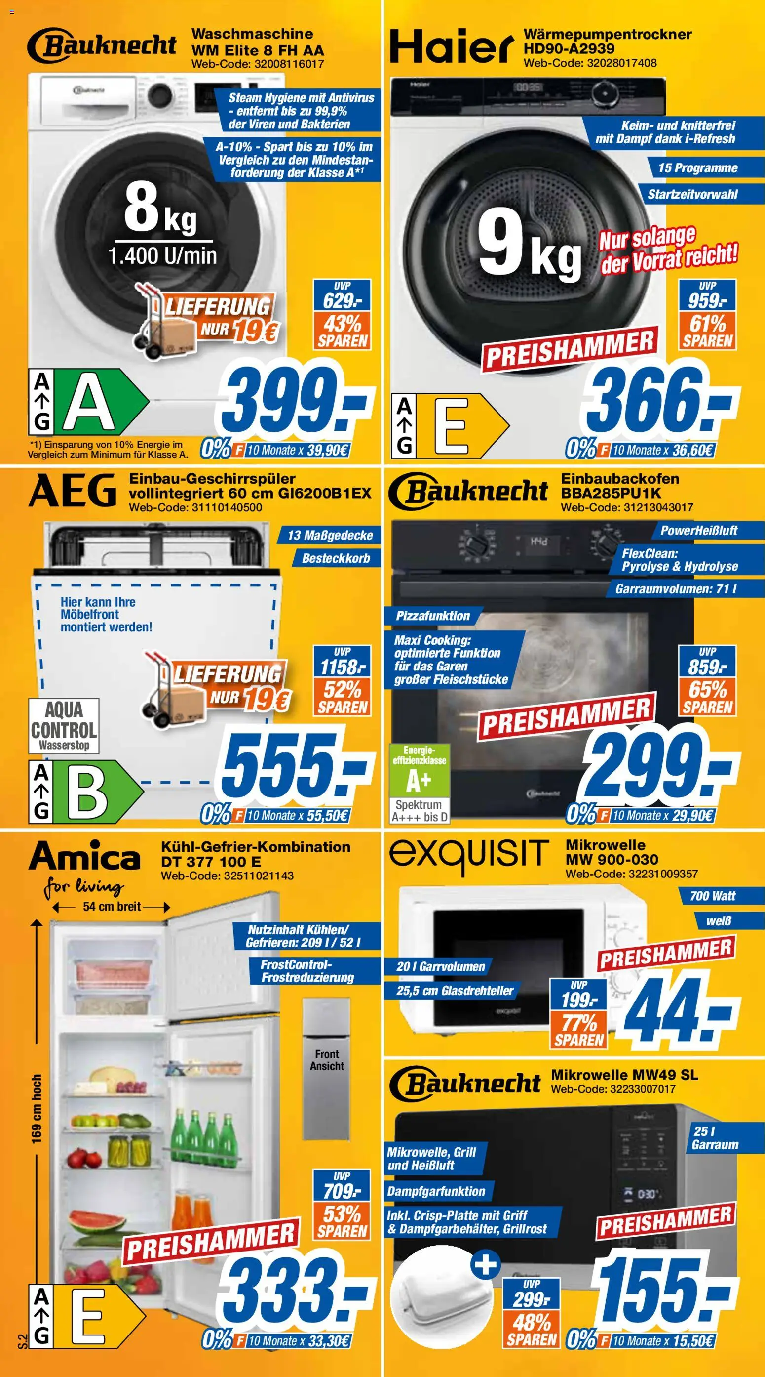 Expert Prospekt Giessen – gültig ab 19.09.2026 | Seite: 2 | Produkte: Mikrowelle, Grill, Waschmaschine, Kühlgefrierkombination