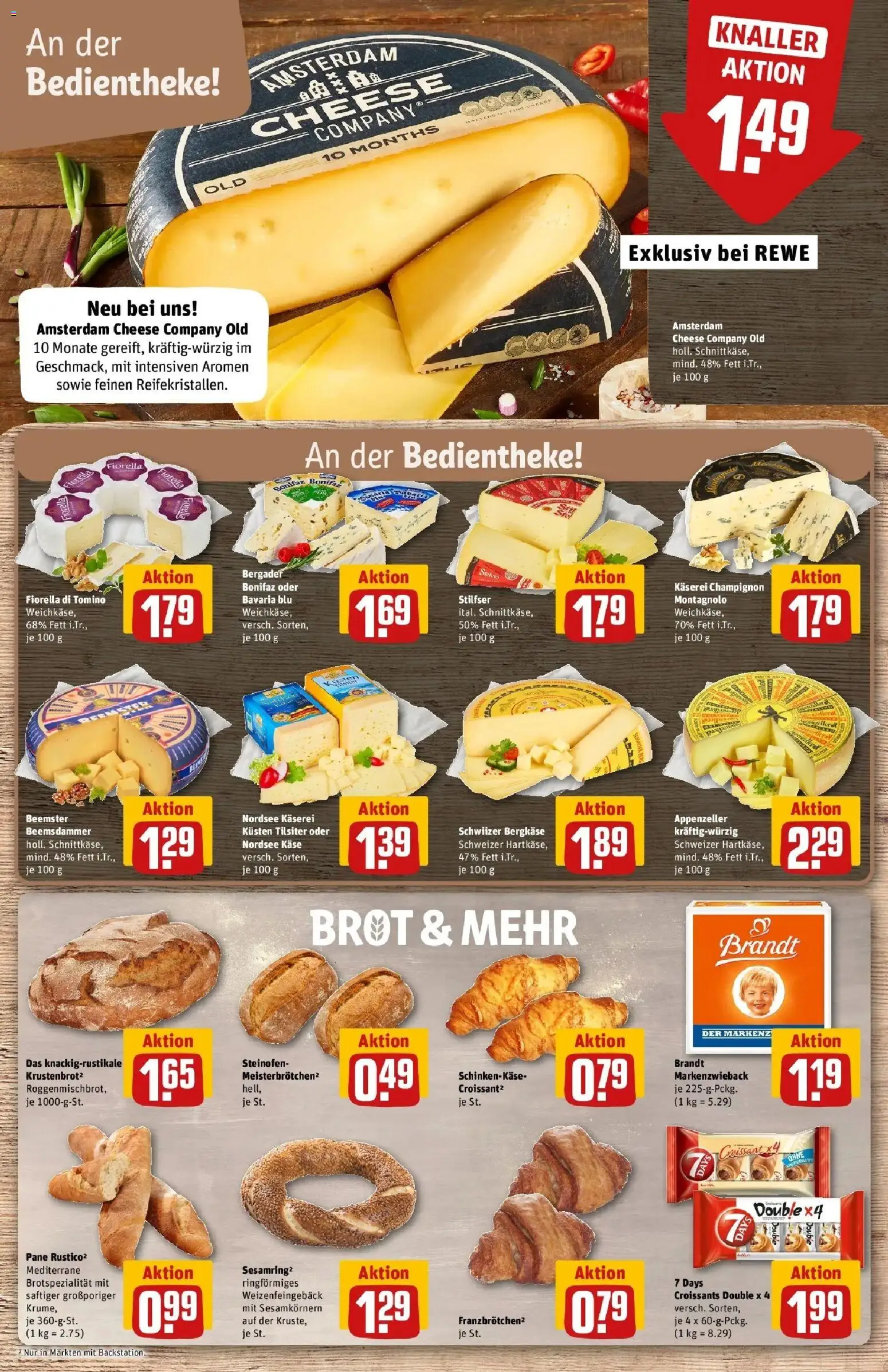 Rewe Prospekt Kiel – gültig ab 27.07.2026 | Seite: 11 | Produkte: Käse, Pane, Croissant, Brot