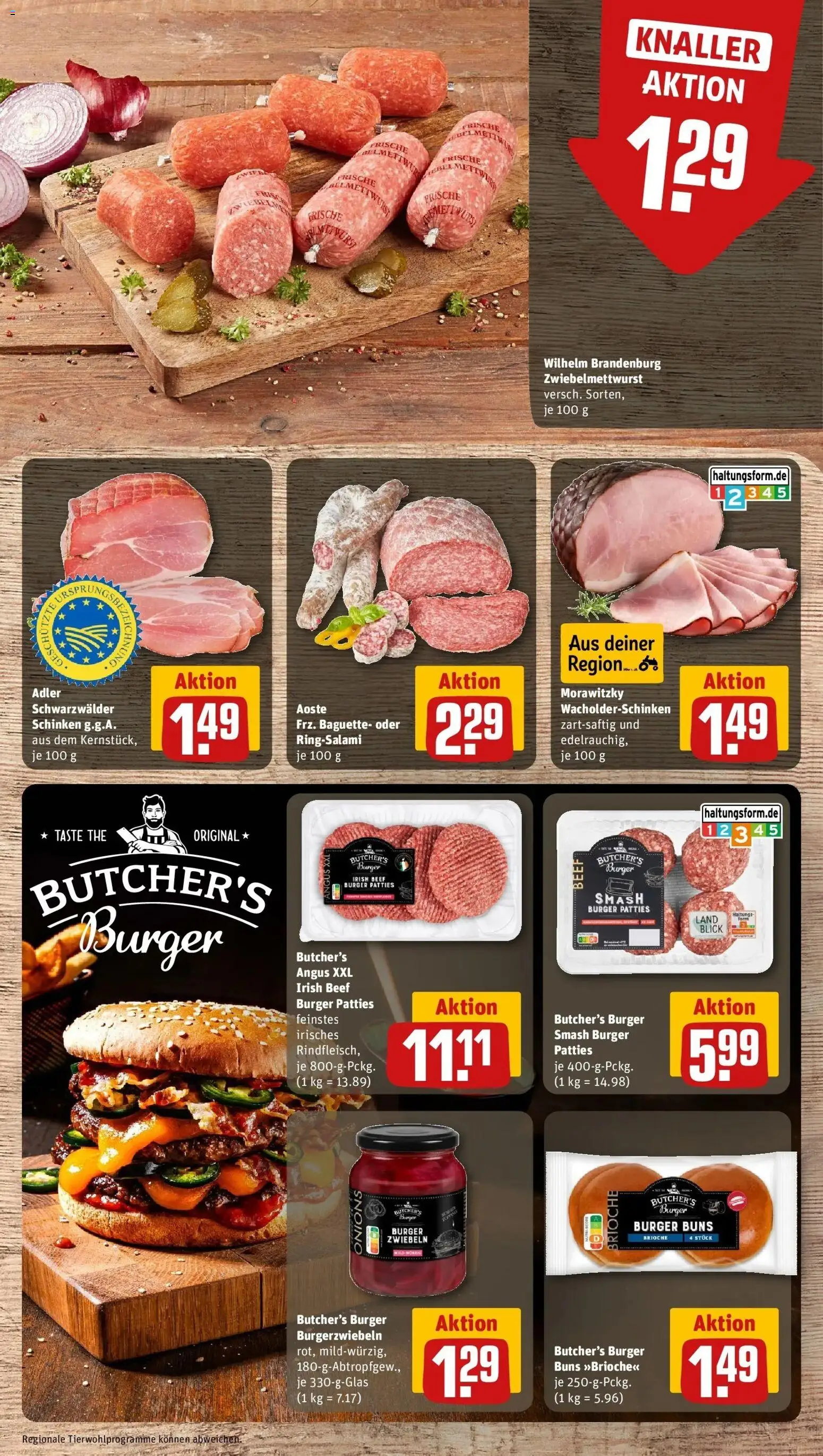 REWE Prospekt ab 24.08.2026 zum Blättern » Angebote | Seite: 8 | Produkte: Baguette, Zwiebeln, Schinken, Morawitzky