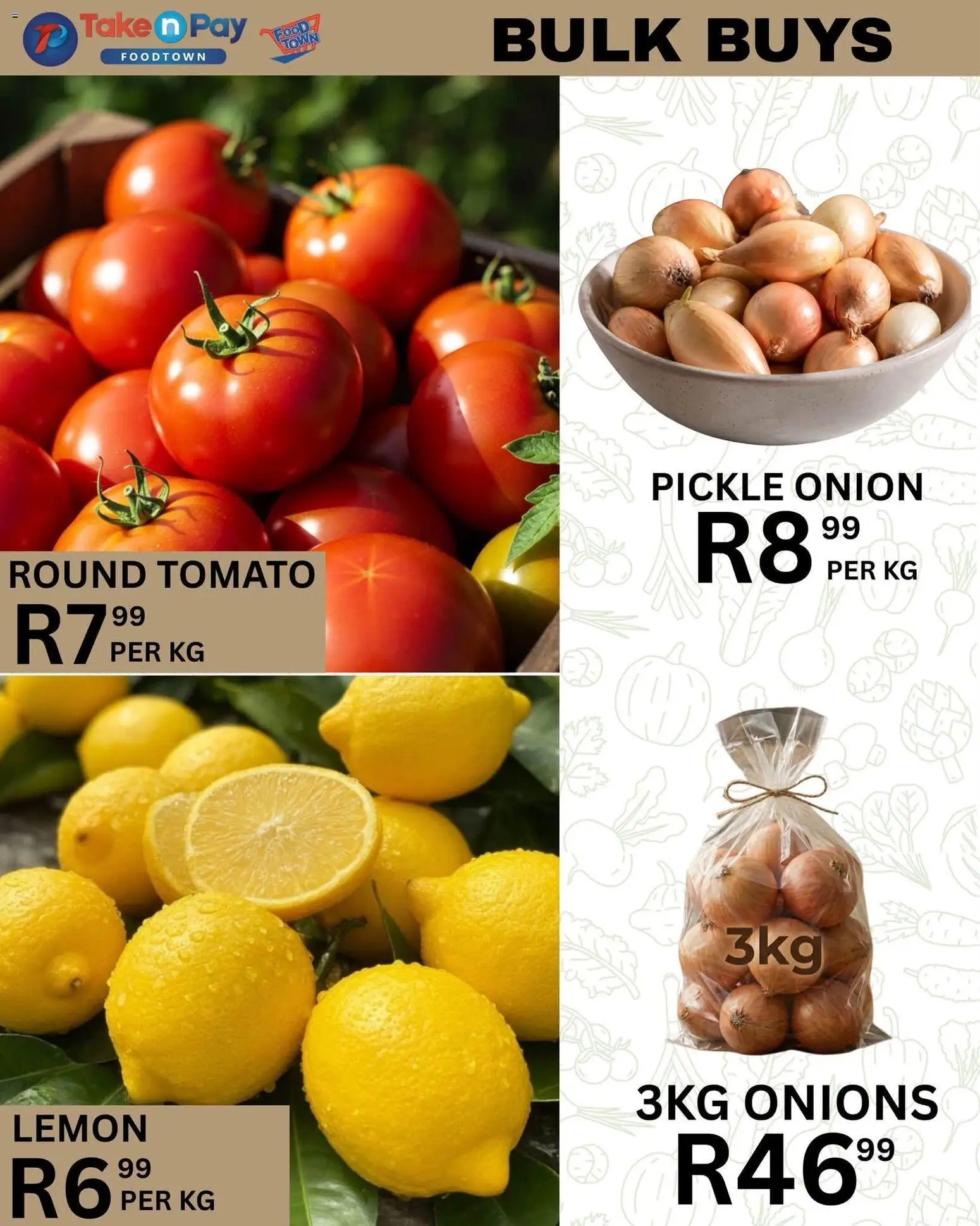 New Take n Pay catalogue – valid from 14/08/2026 | Page: 19 | Products: Onions, Lemon, Onion