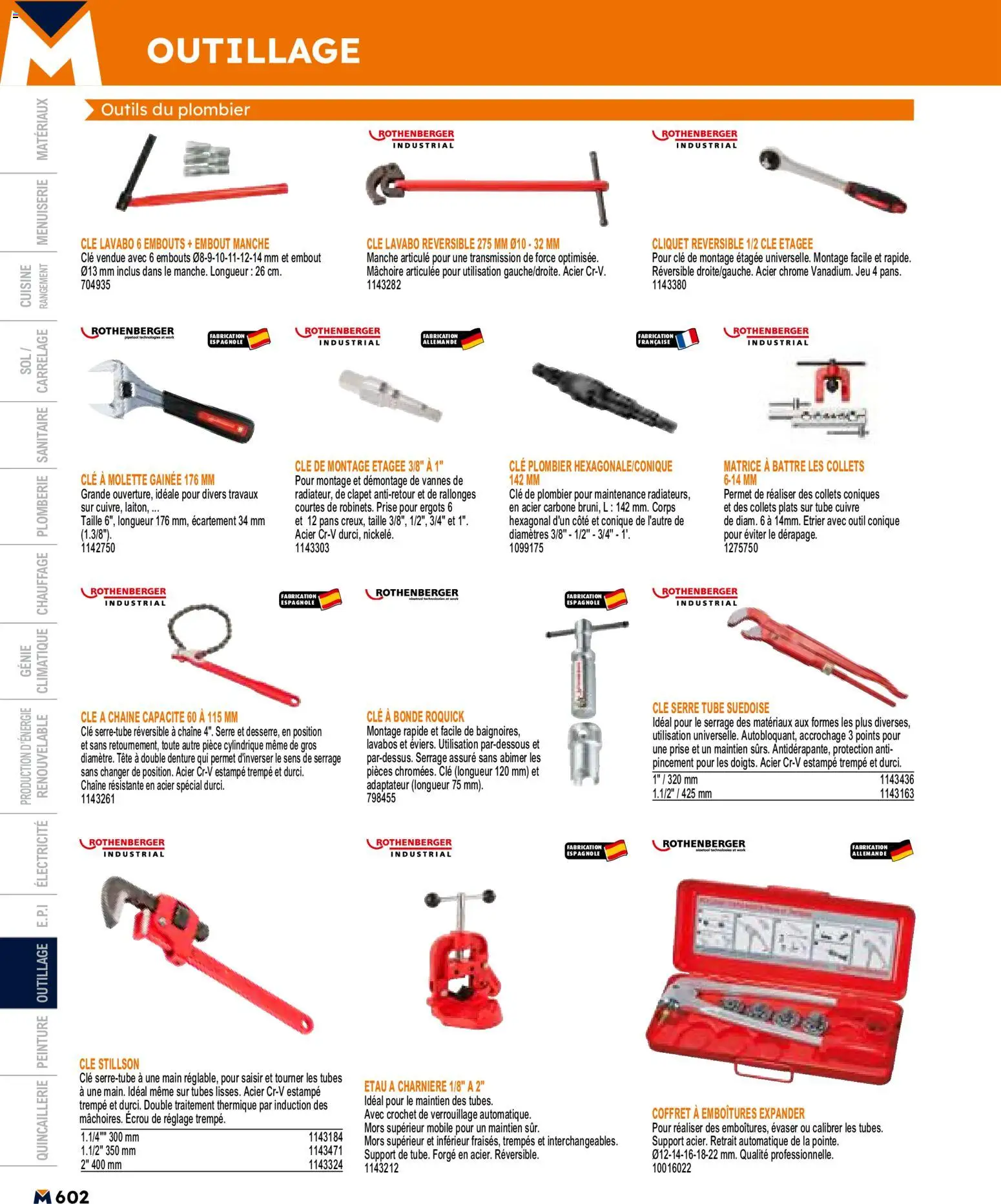 {H1} | Page: 602 | Produits: Adaptateur, Charnière, Prise, Lavabo