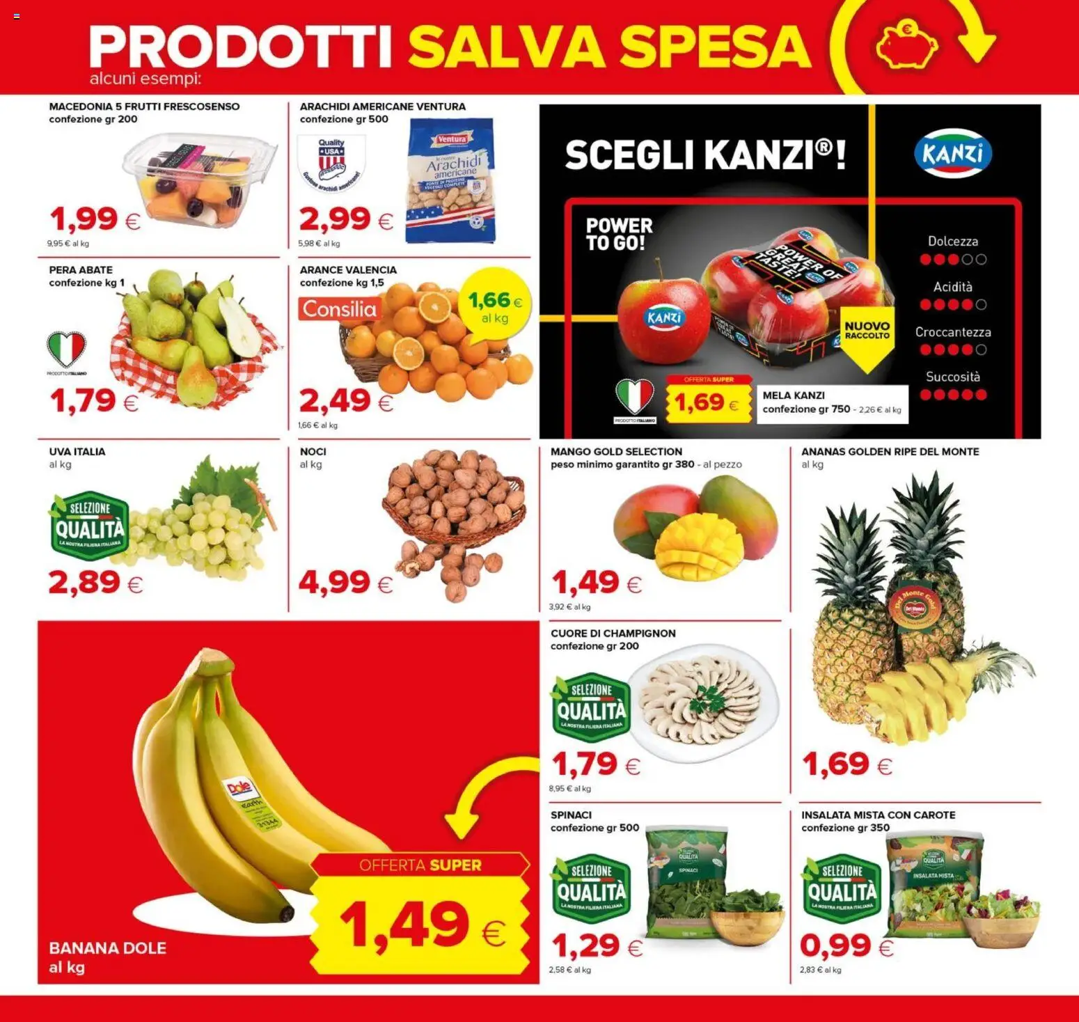Volantino Tigre del 08/10/2026 | Pagina: 6 | Prodotti: Arance, Noci, Spinaci, Dolcezza