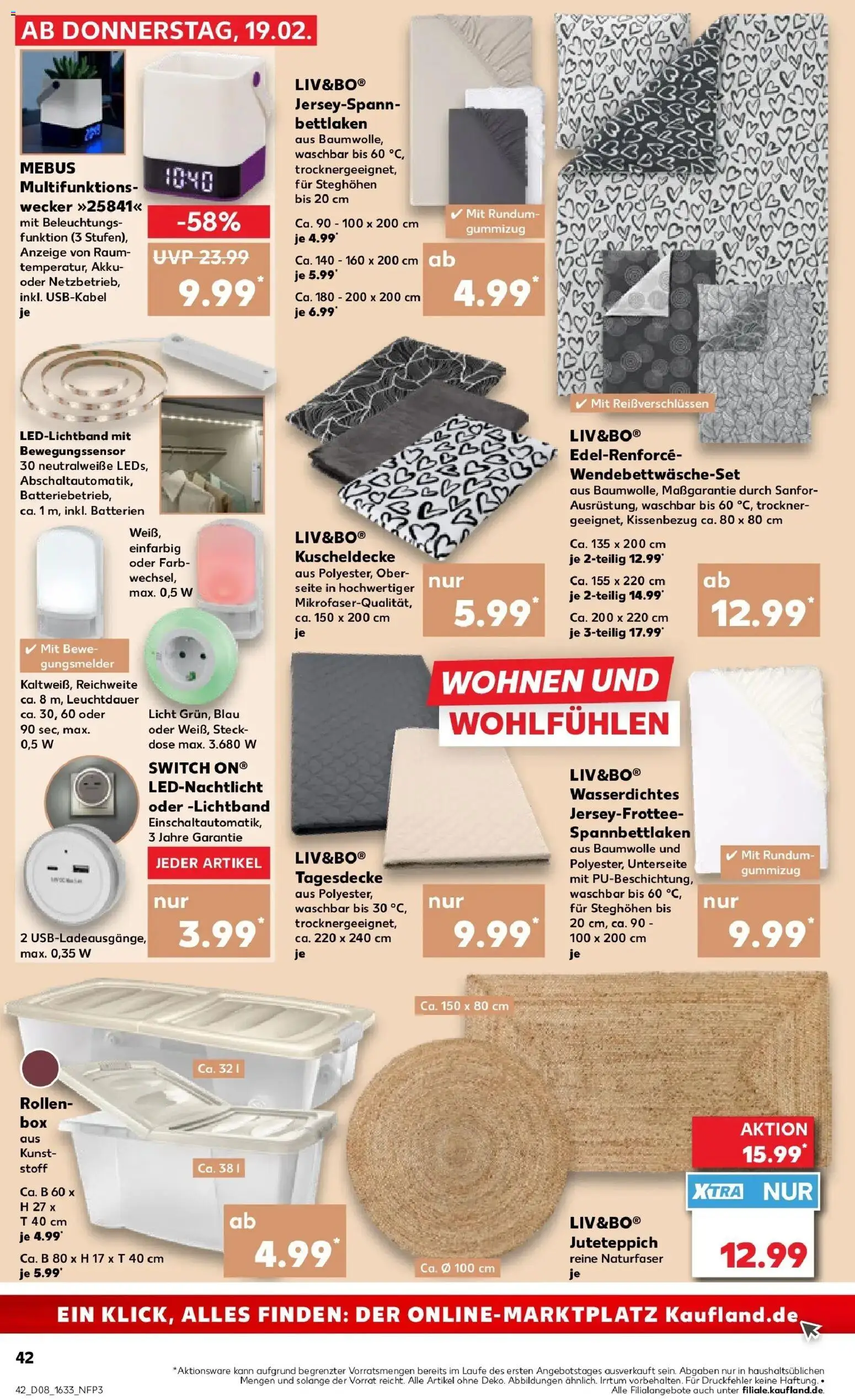 Kaufland prospekt Calw	 – gültig ab 19.02.2026 | Seite: 50 | Produkte: Trockner, Batterien, Box, Wecker