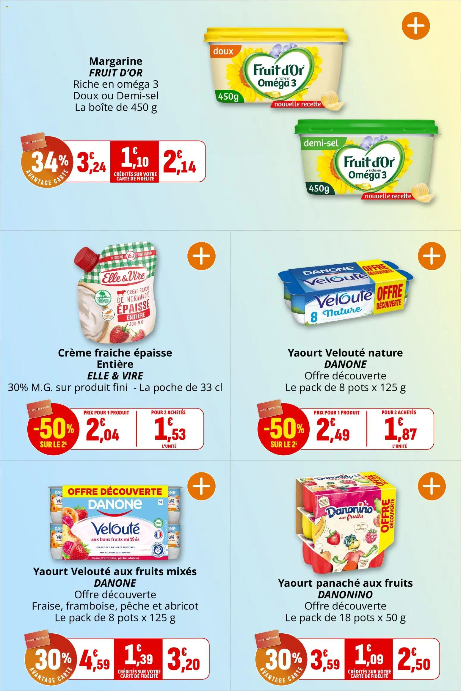 {H1} | Page: 12 | Produits: Abricot, Pêche, Crème fraiche, Crème