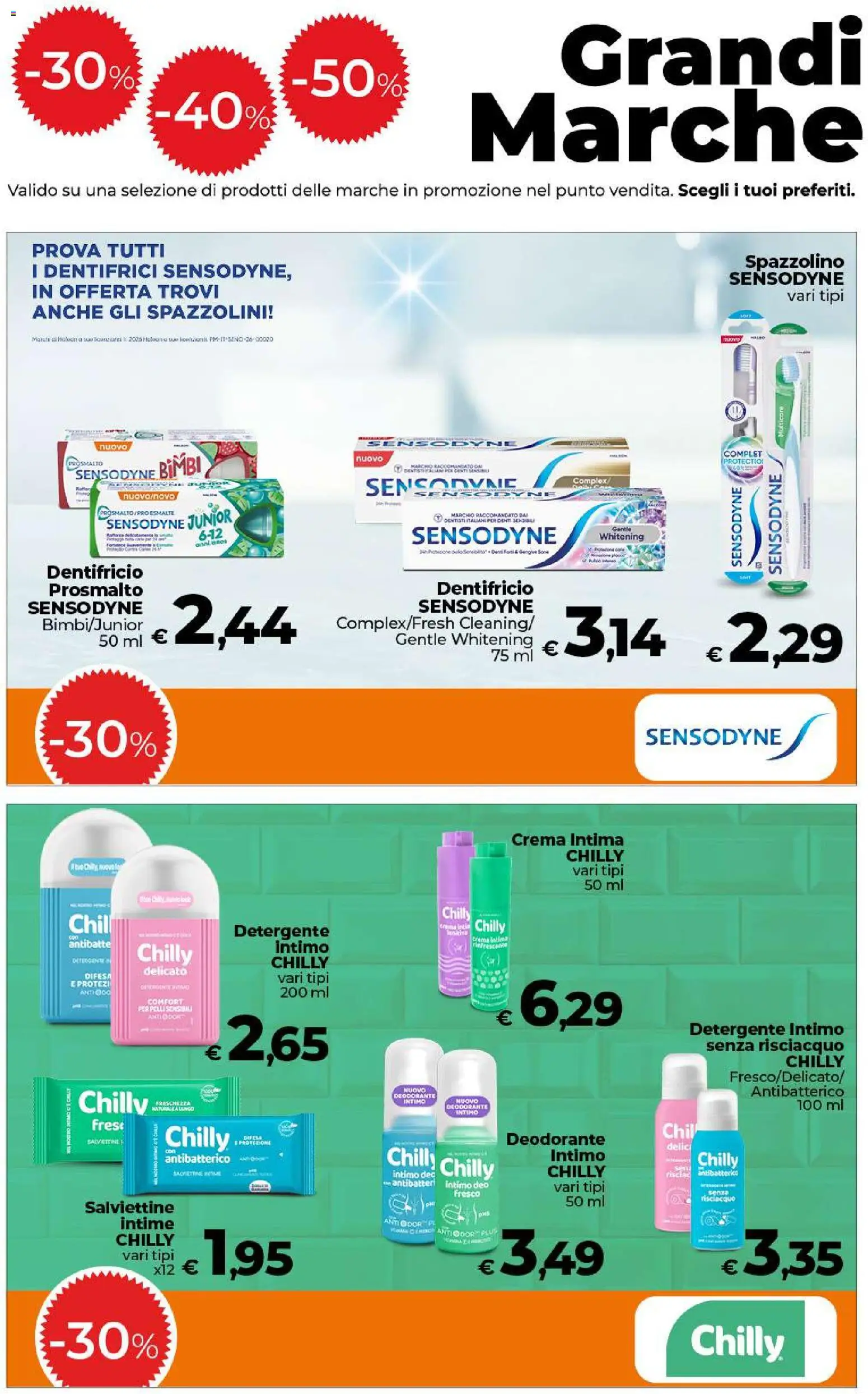 Volantino Ipercoop del 11/09/2026 | Pagina: 19 | Prodotti: Crema, Deodorante, Spazzolino, Intimo