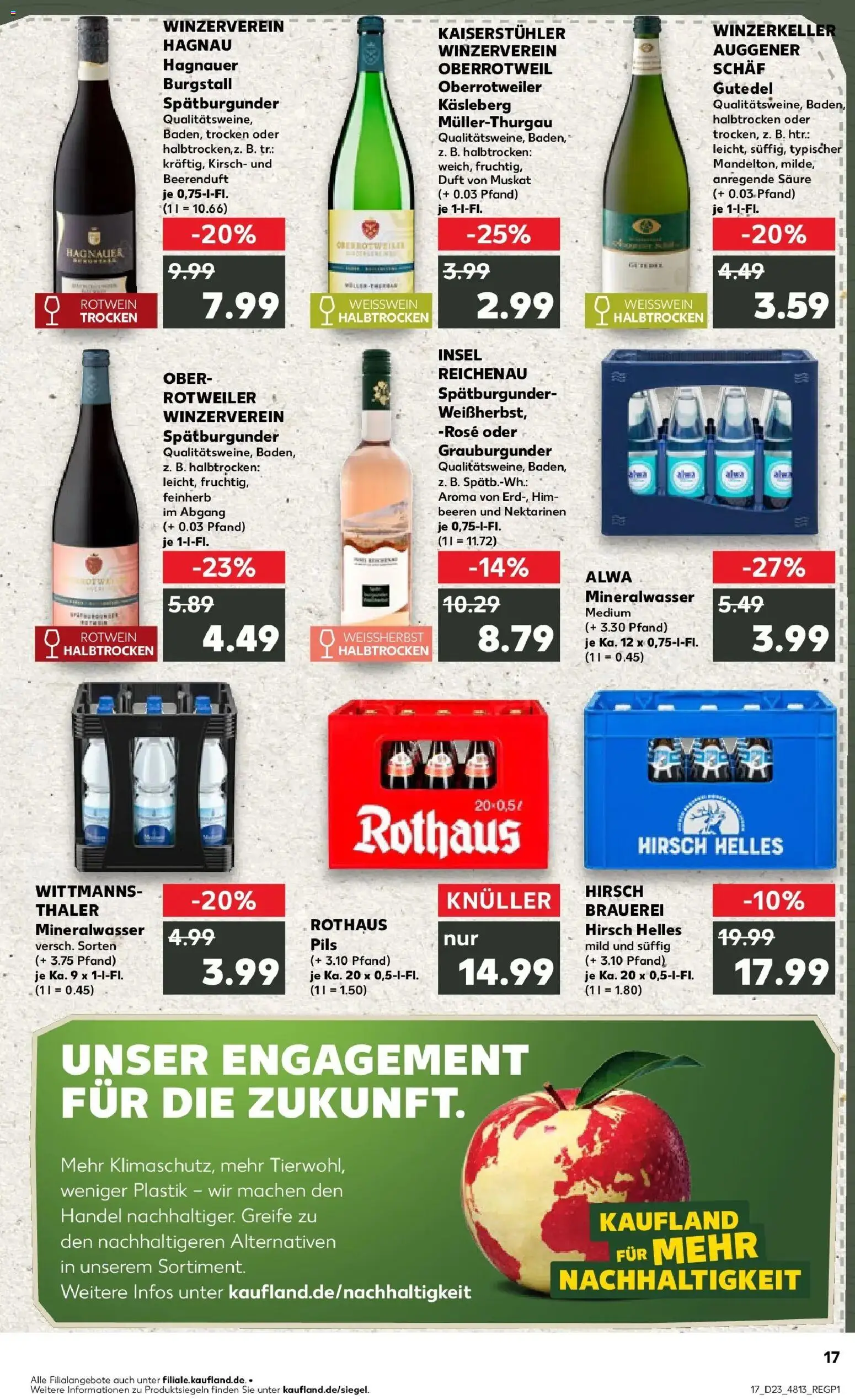 Kaufland Prospekt Radolfzell Am Bodensee – gültig ab 01.06.2026 | Seite: 24 | Produkte: Himbeeren, Nektarinen, Weißwein, Pils