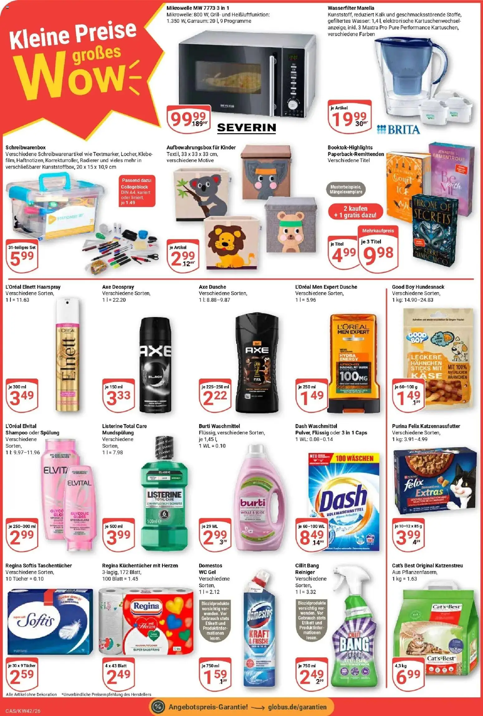 Globus Prospekt Castrop-Rauxel (ab 12.10.2026) » Angebote online | Seite: 5 | Produkte: Mikrowelle, Hahnchen, Käse, Waschmittel