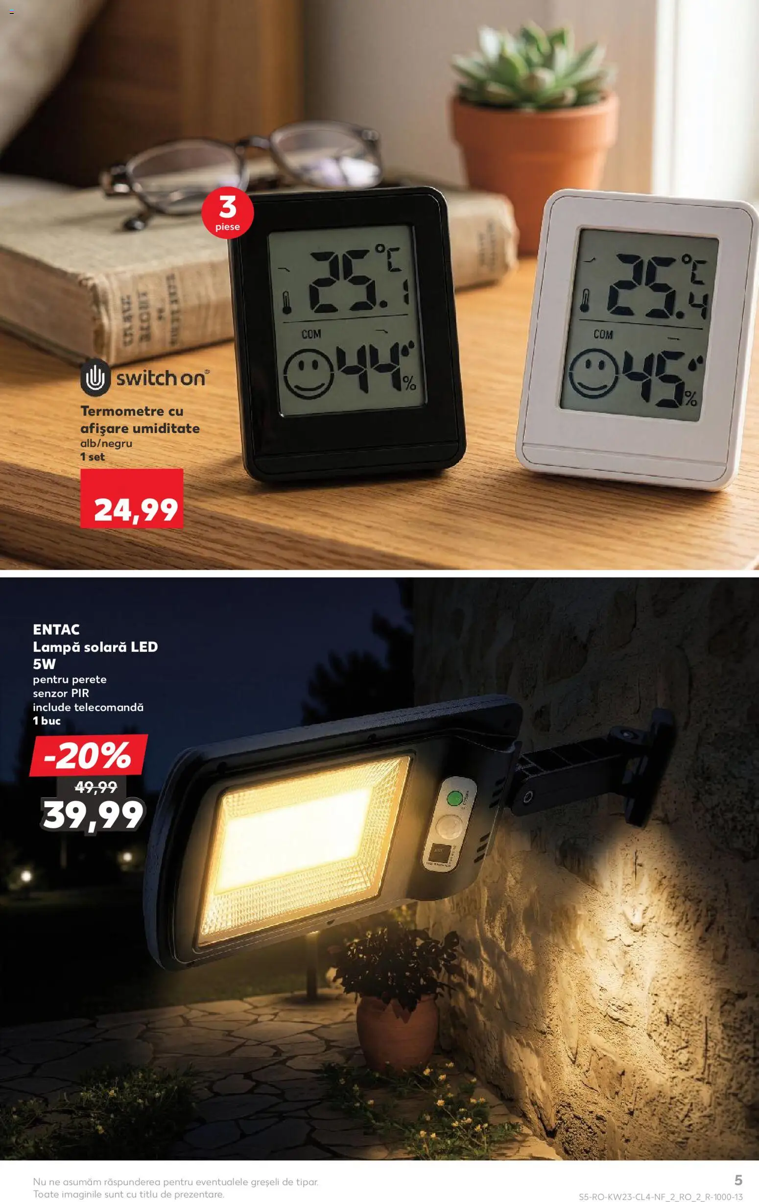 Kaufland RO akciós ujság - amely érvényes a következő dátumtól: 03.06.2026 | Oldal: 5 | Termékek: Lámpa