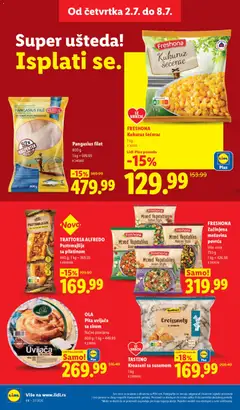 OLA Pita uvijača sa sirom, OLA Pita uvijača sa sirom Ručno pravljena 600 g - pregled Lidl kataloga - važi od 02.07.2026 | Strana: 24