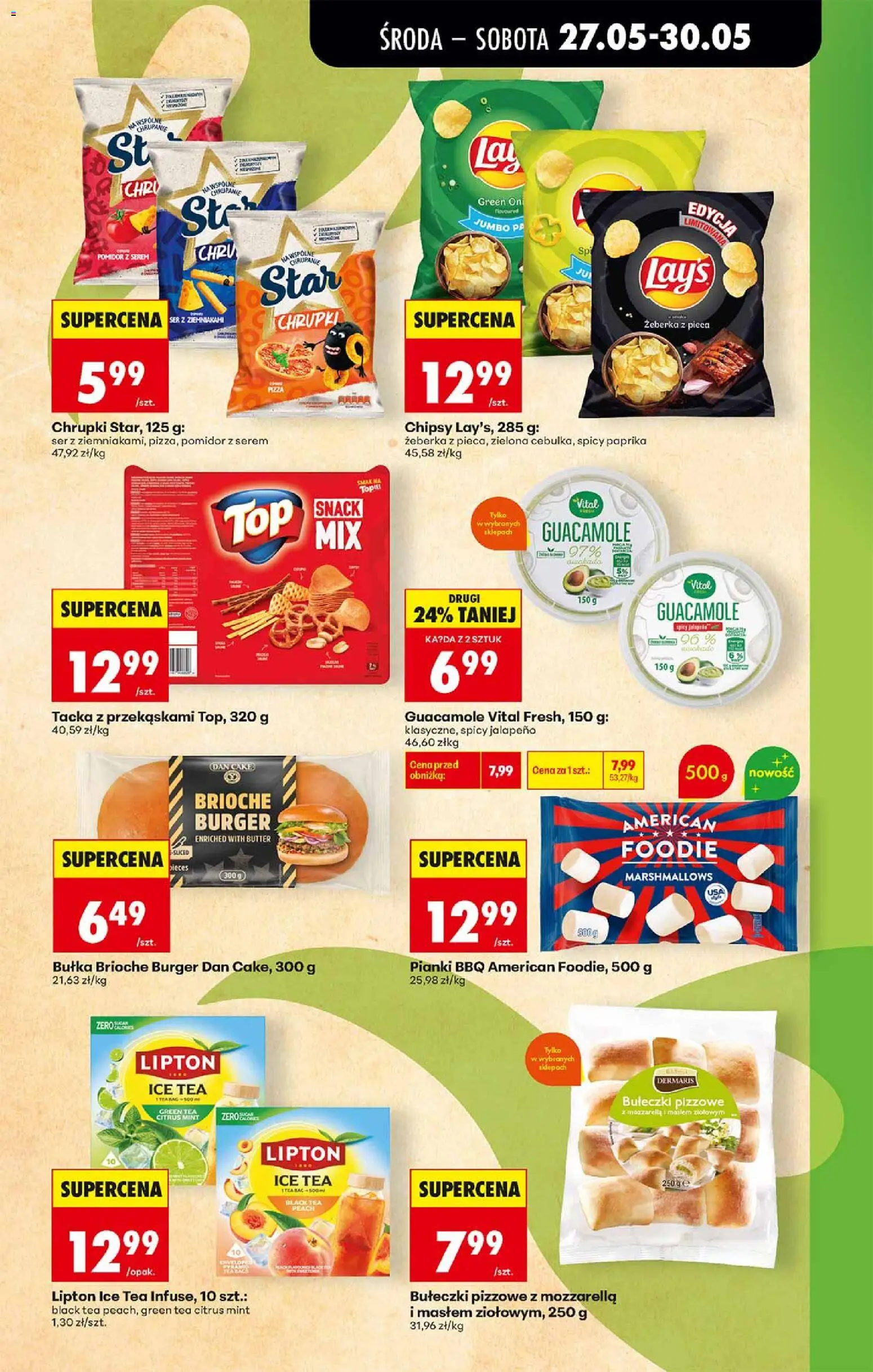 Biedronka gazetka od środy od 27.05.2026 | Strona: 33 | Produkty: Top, Chipsy, Ice Tea, Ser