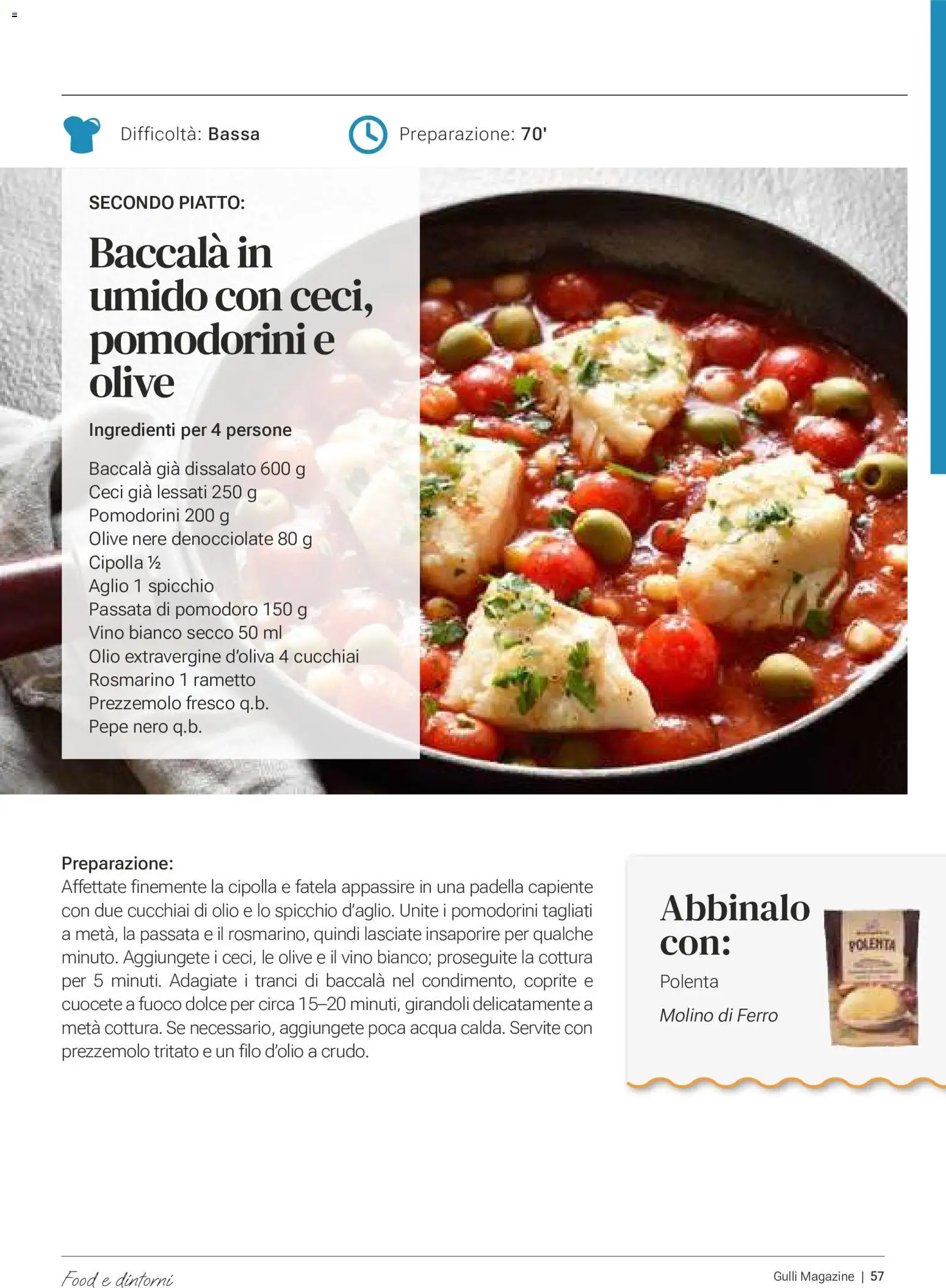 Volantino Gulliver del 01/10/2026 | Pagina: 57 | Prodotti: Ceci, Pomodoro, Olive, Prezzemolo