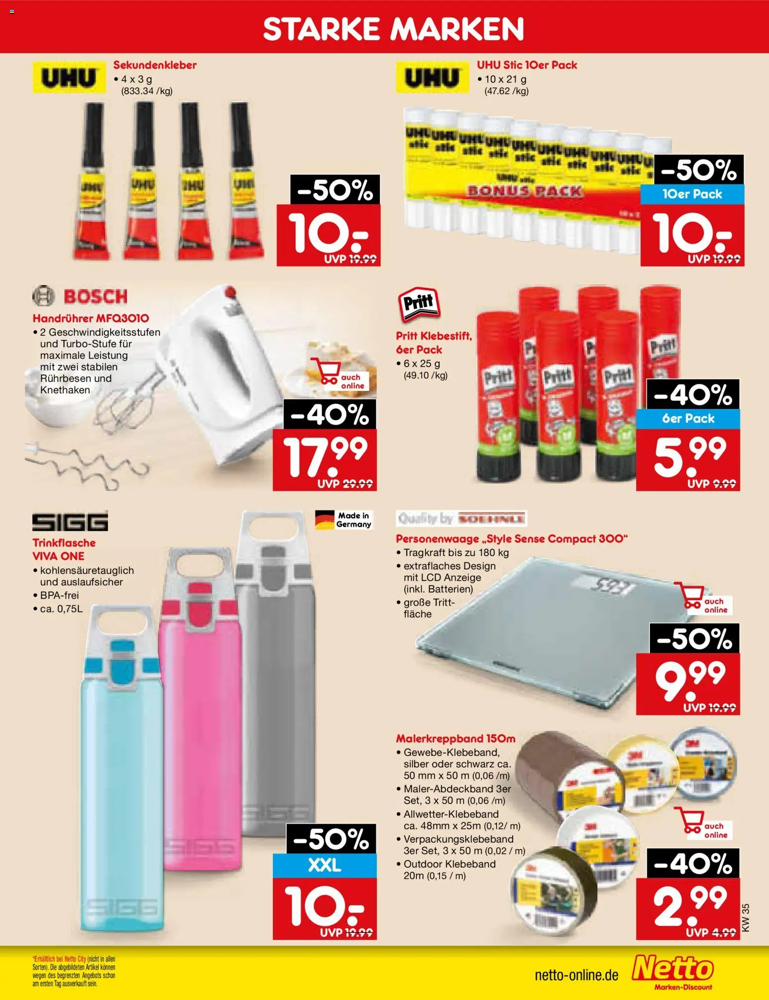 Netto Marken-Discount Prospekt – gültig ab 24.08.2026 | Seite: 63 | Produkte: Bosch, Rührbesen, Batterien, Personenwaage