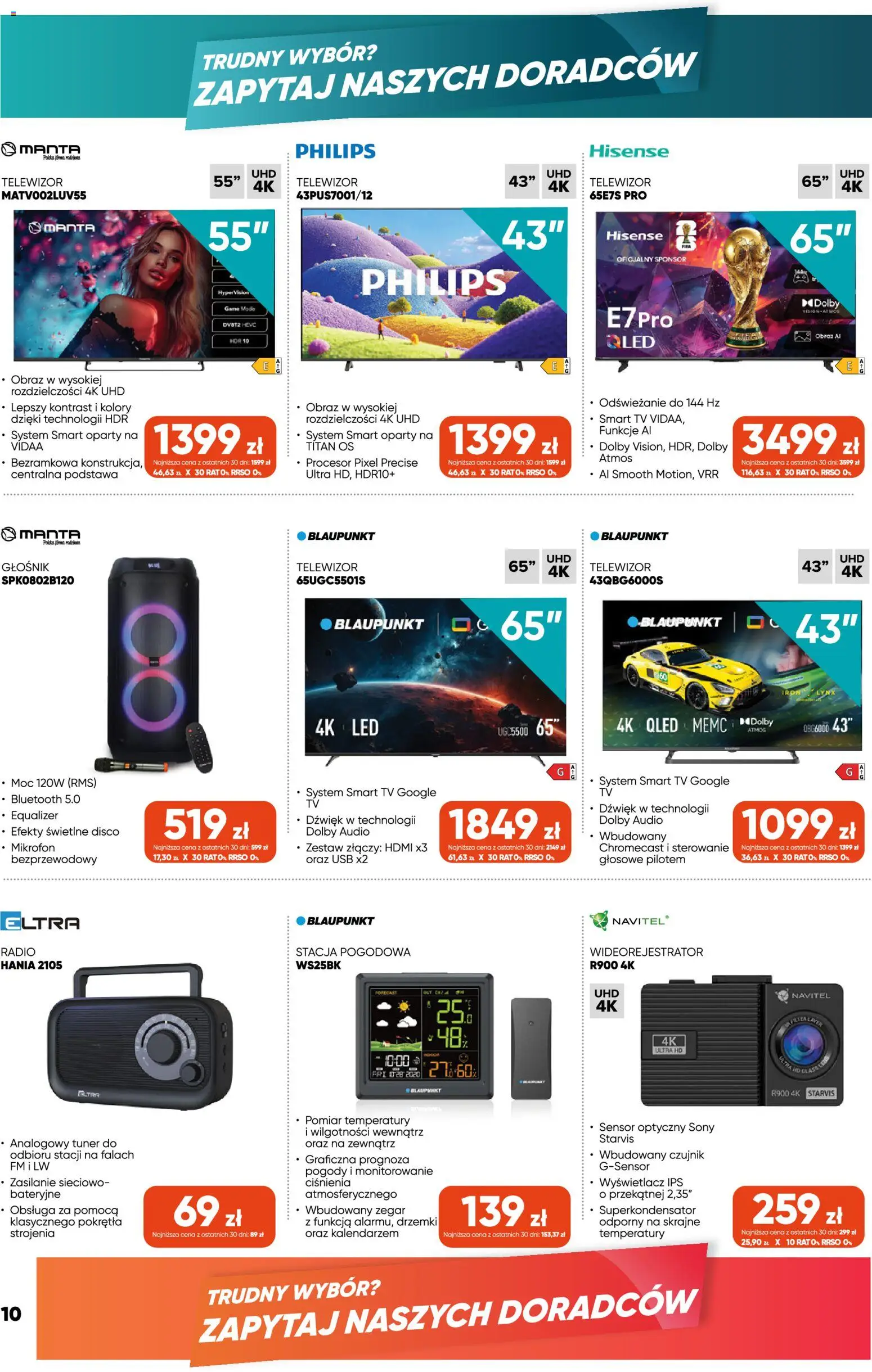 Max elektro Black Friday od 29.10.2026 | Strona: 10 | Produkty: Stacja pogodowa, Mikrofon, Głośnik, Zegar